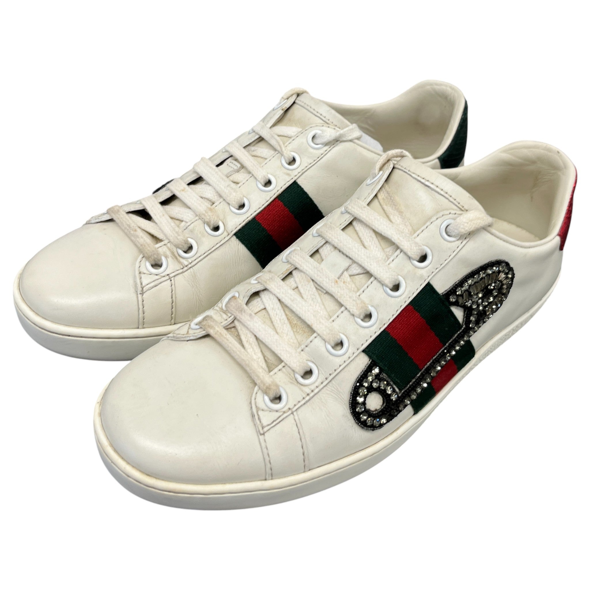 Women's Ace Safety Pin Low Trainers White Size EU 36.5 / UK 3.5