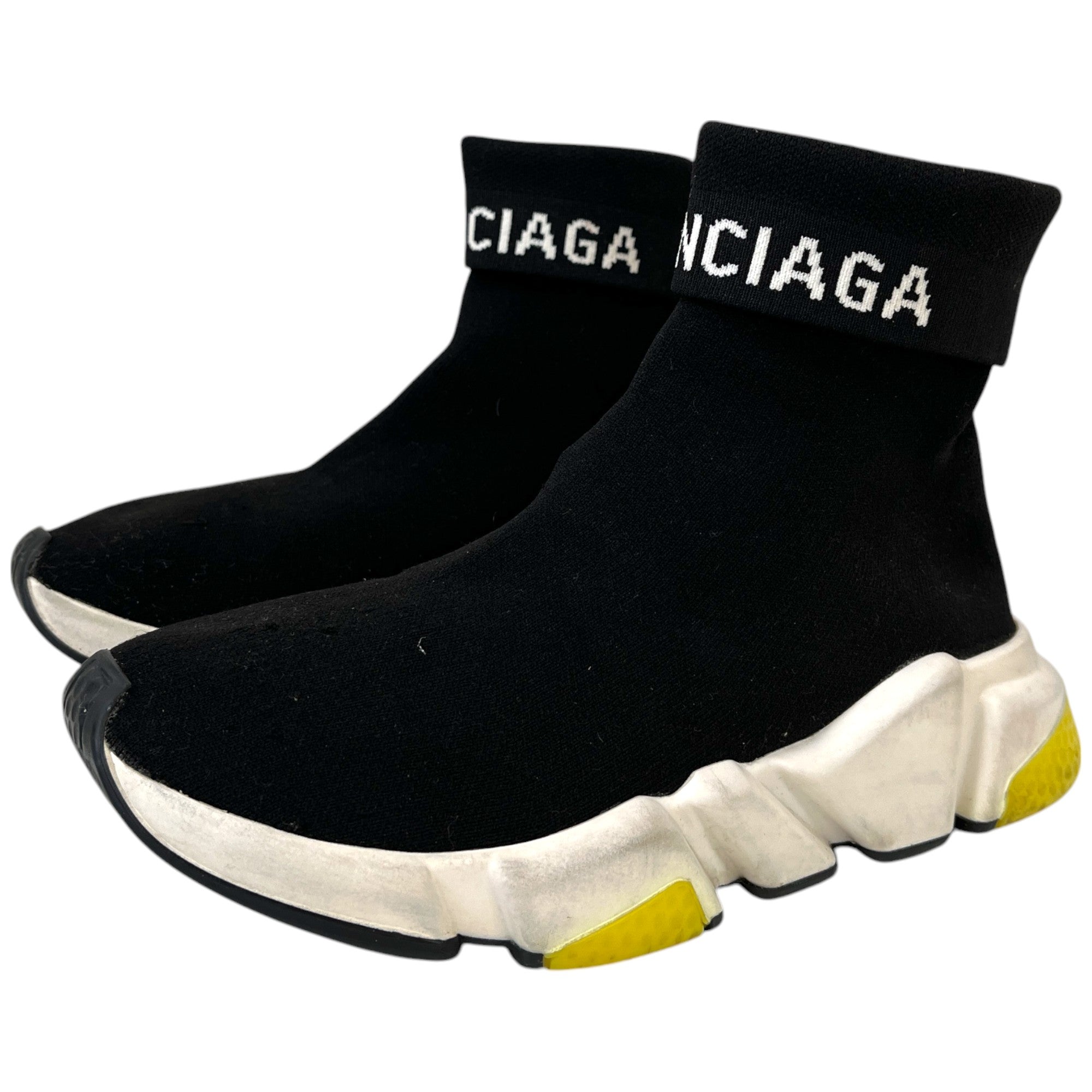 Women's Speed Sock High Trainers Black Size EU 35 / UK 2