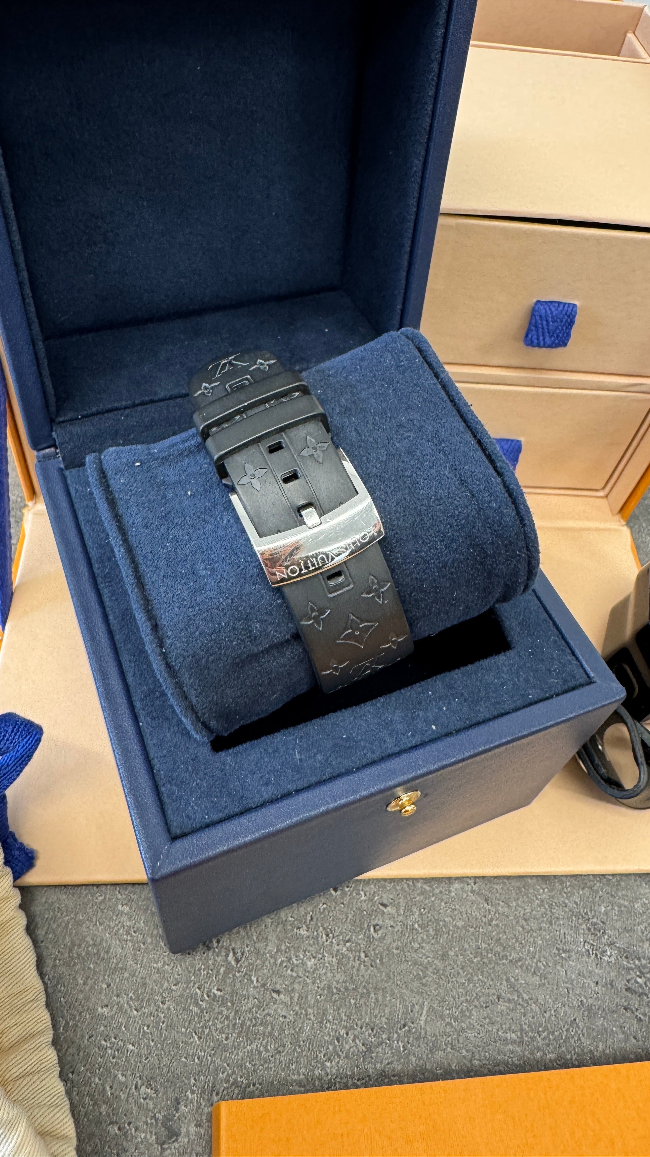 Men's Tambour Horizon Light Up Connected Watch Black