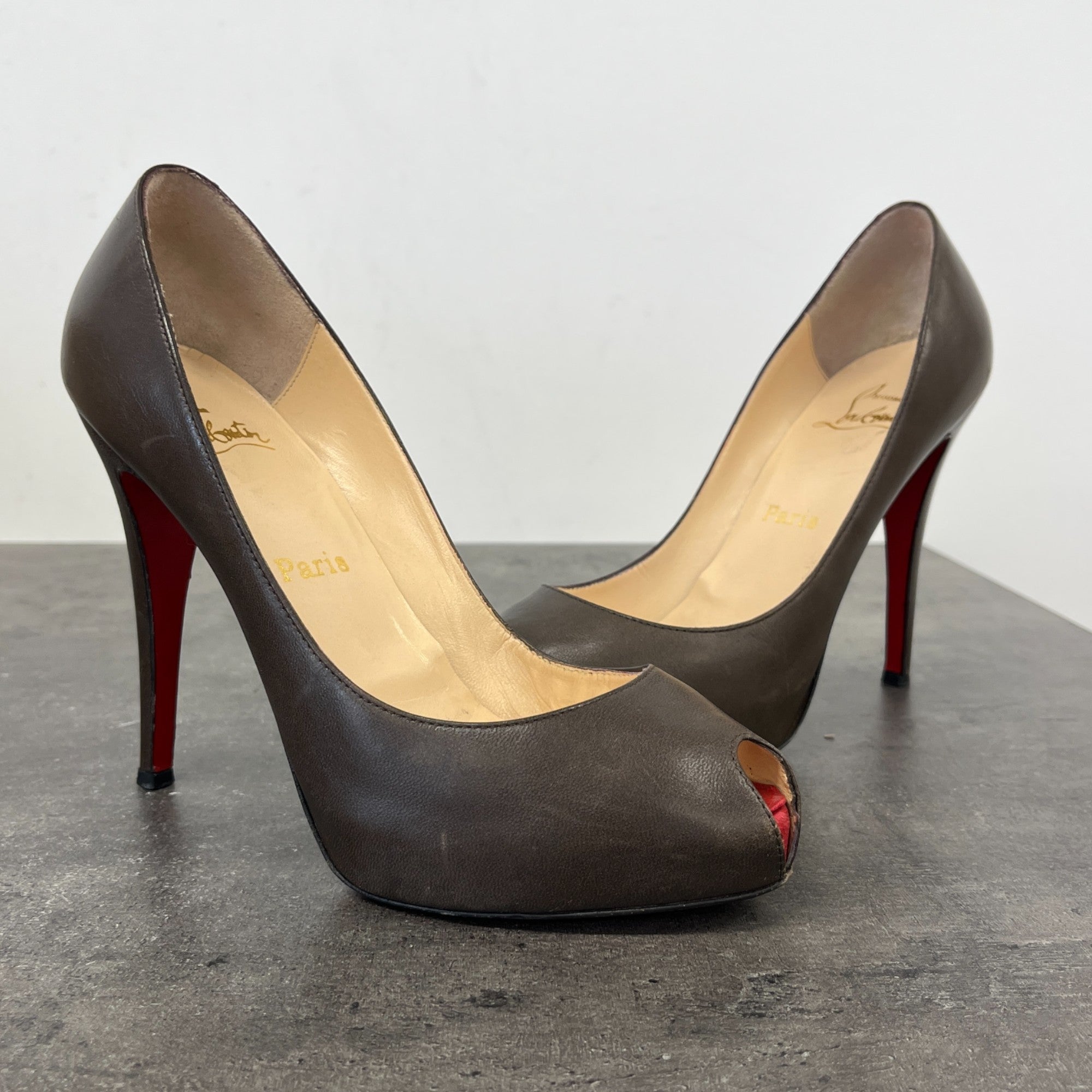 Women's Mini Bout Heels Brown Size EU 38 / UK 5