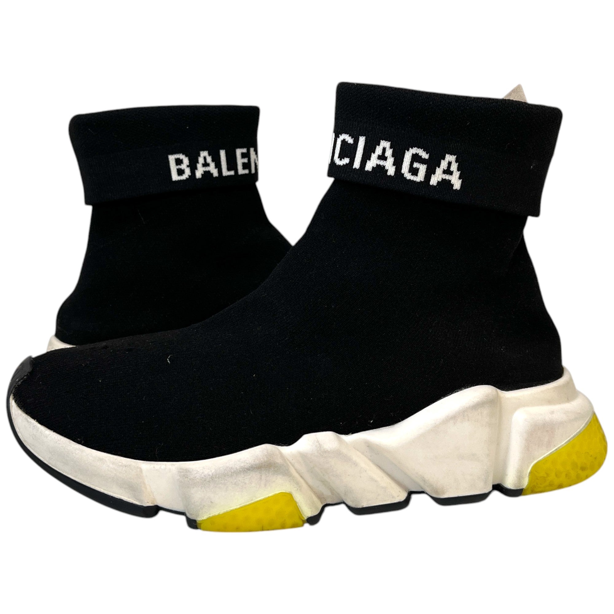 Women's Speed Sock High Trainers Black Size EU 35 / UK 2