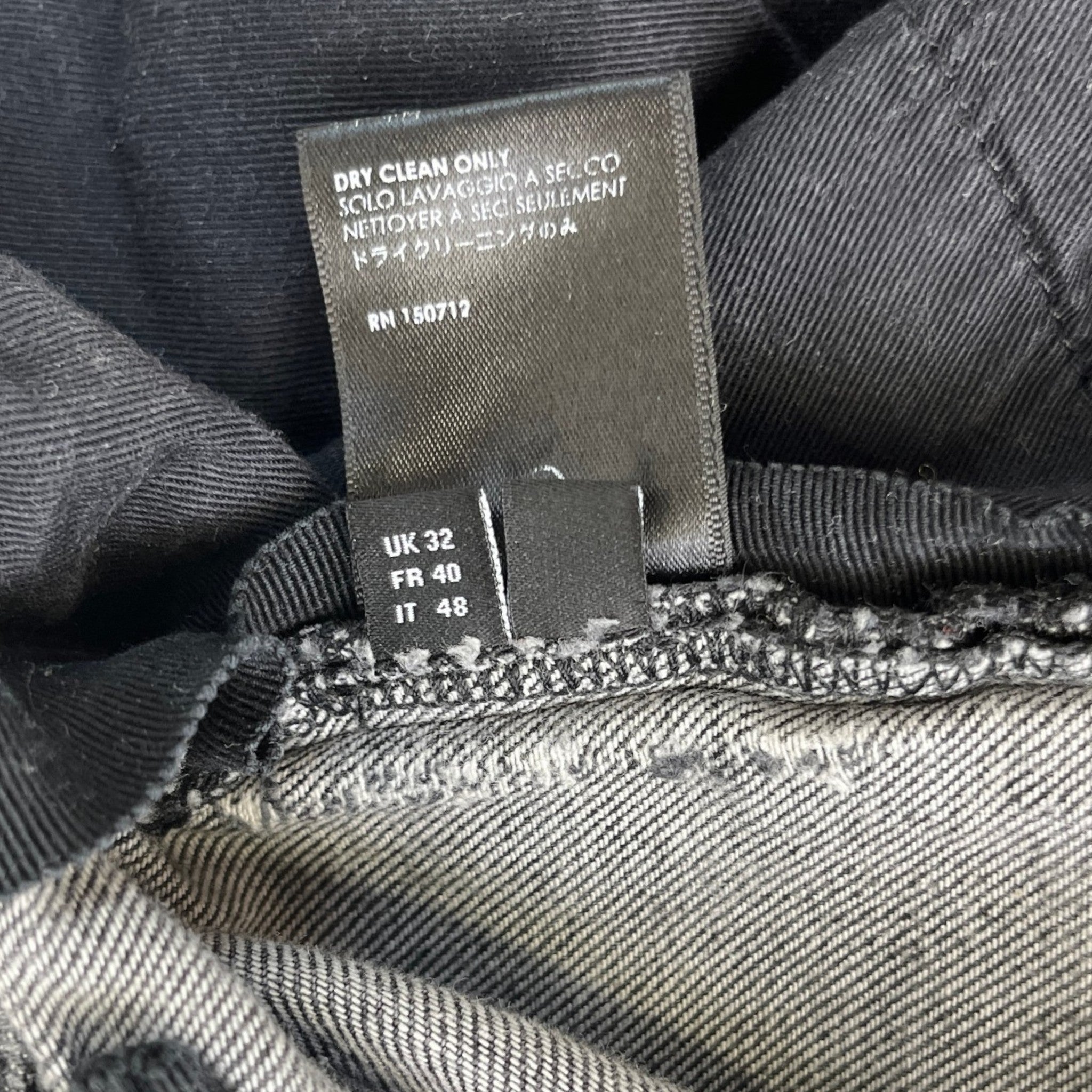 Men's Mx1 Distressed Jeans Grey Size Waist 32"