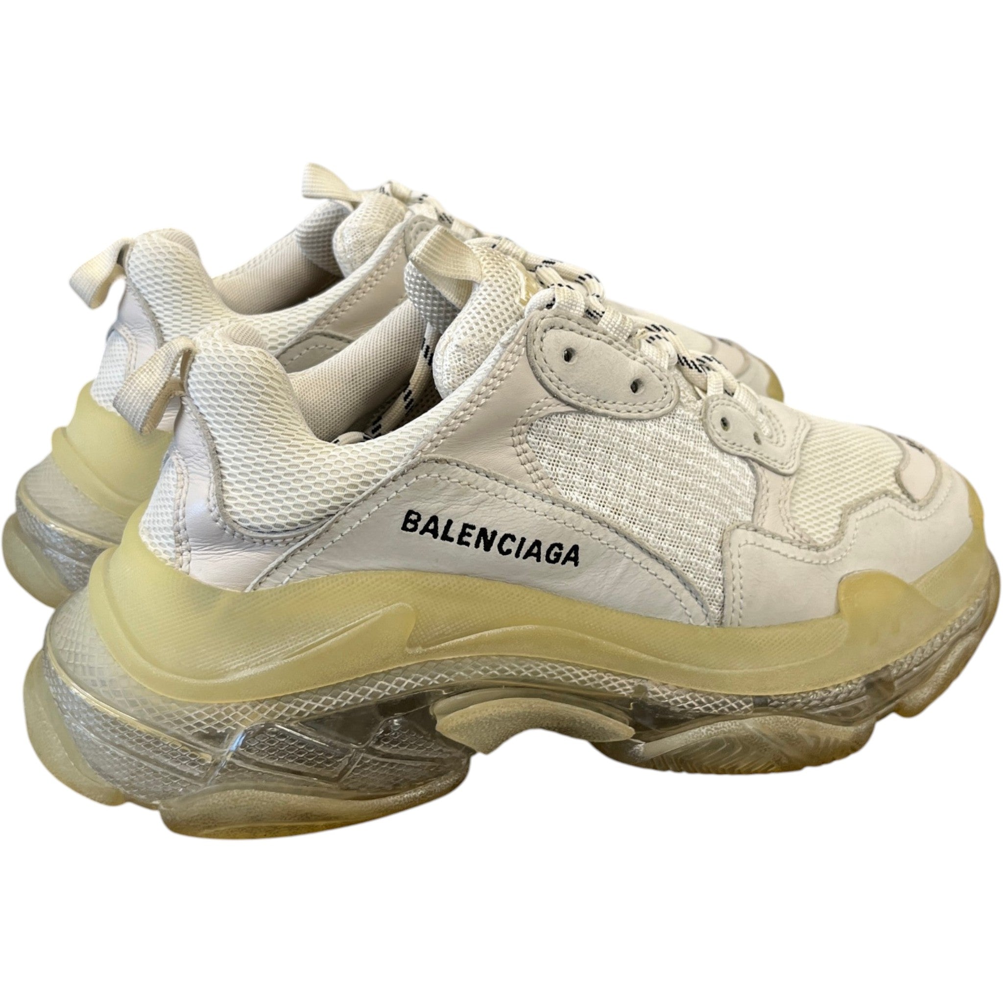 Men's Triple S Low Trainers Beige Size EU 41 / UK 7