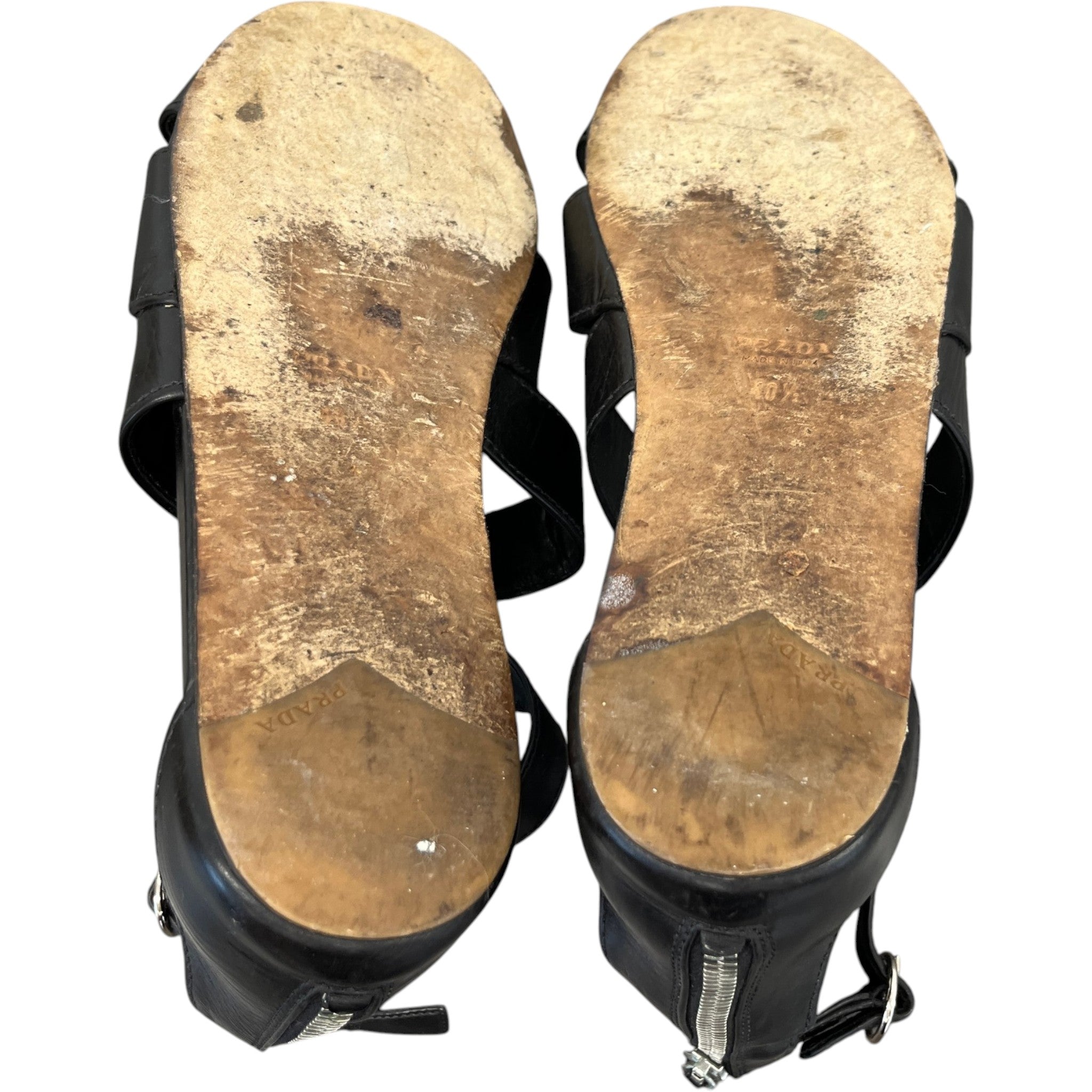 Women's Gladiator Sandals Black Size EU 40.5 / 7.5