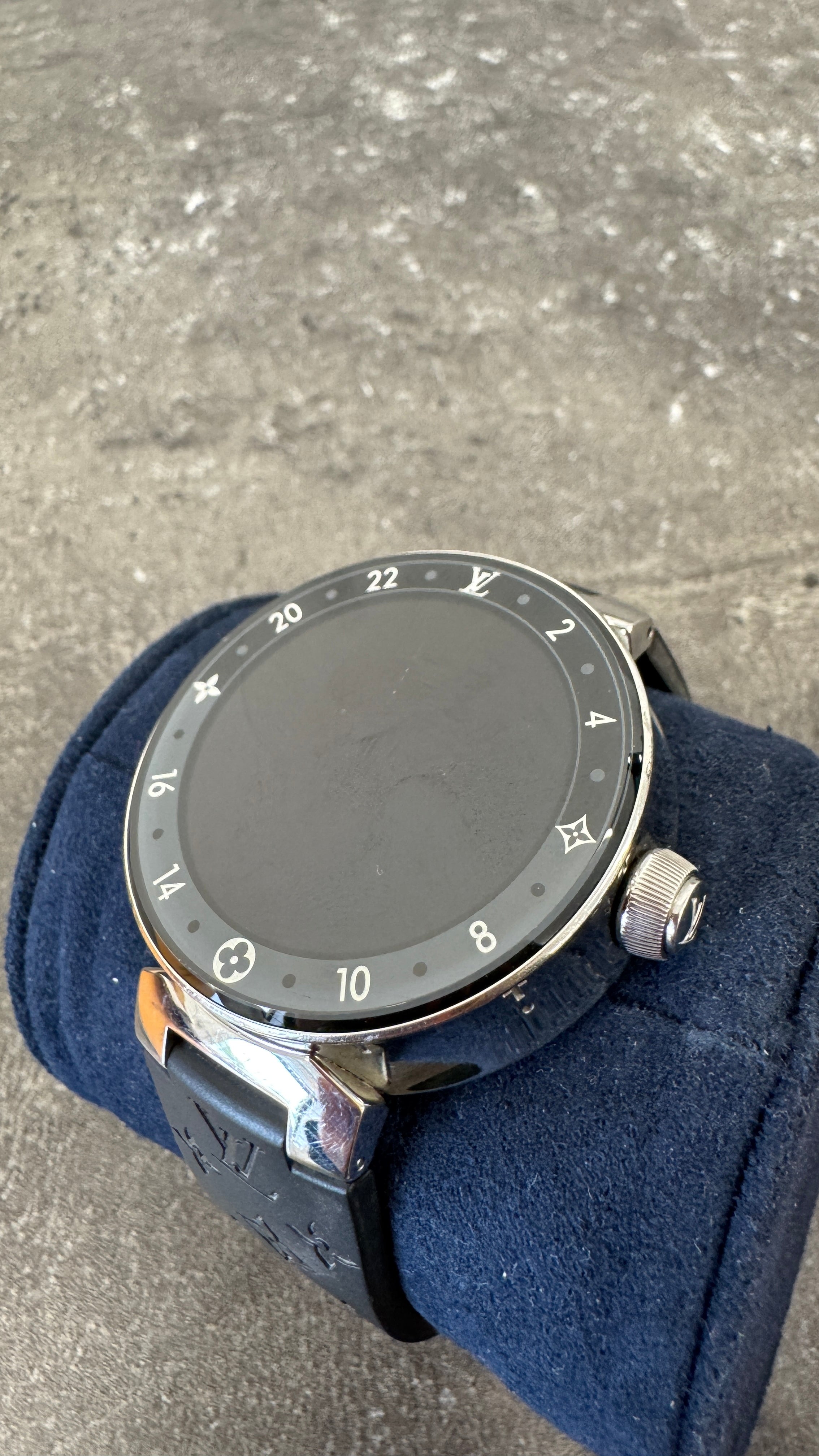 Men's Tambour Horizon Light Up Connected Watch Black