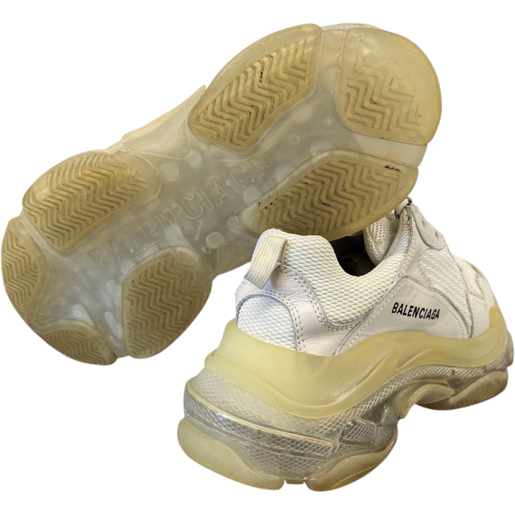 Men's Triple S Low Trainers Beige Size EU 41 / UK 7