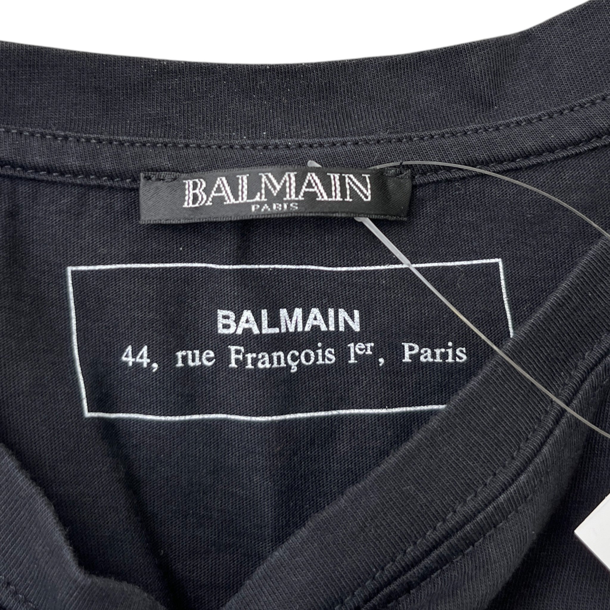 Men's Paris Logo T-Shirt Black Size L