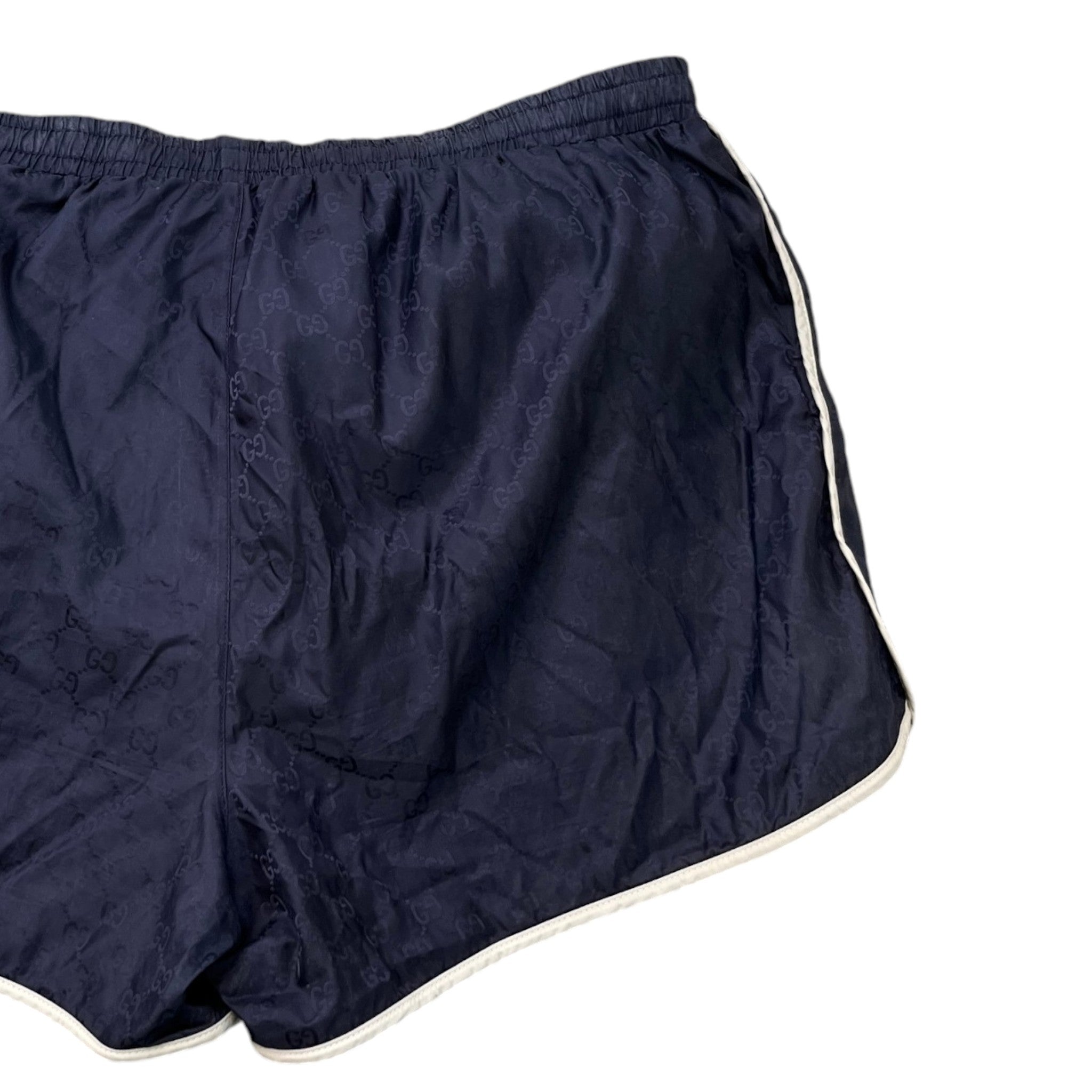 Men's Gg Bee Embroidered Shorts Navy Size IT 50 / UK 34