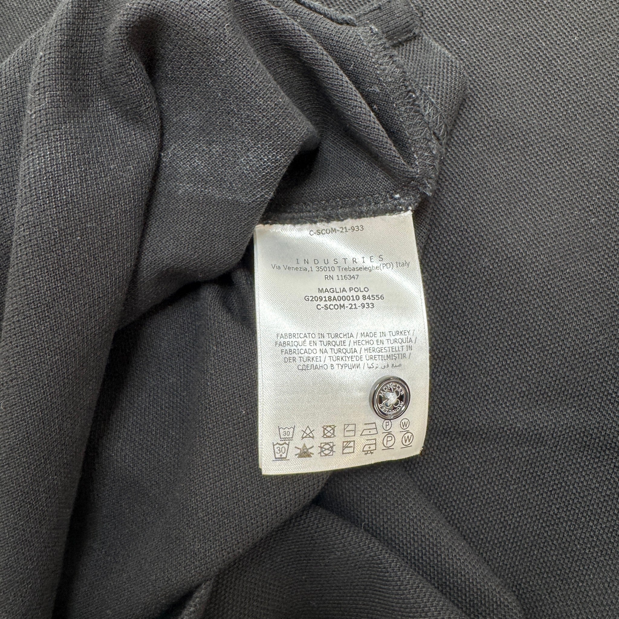 Men's Maglia Polo Shirt Black Size M
