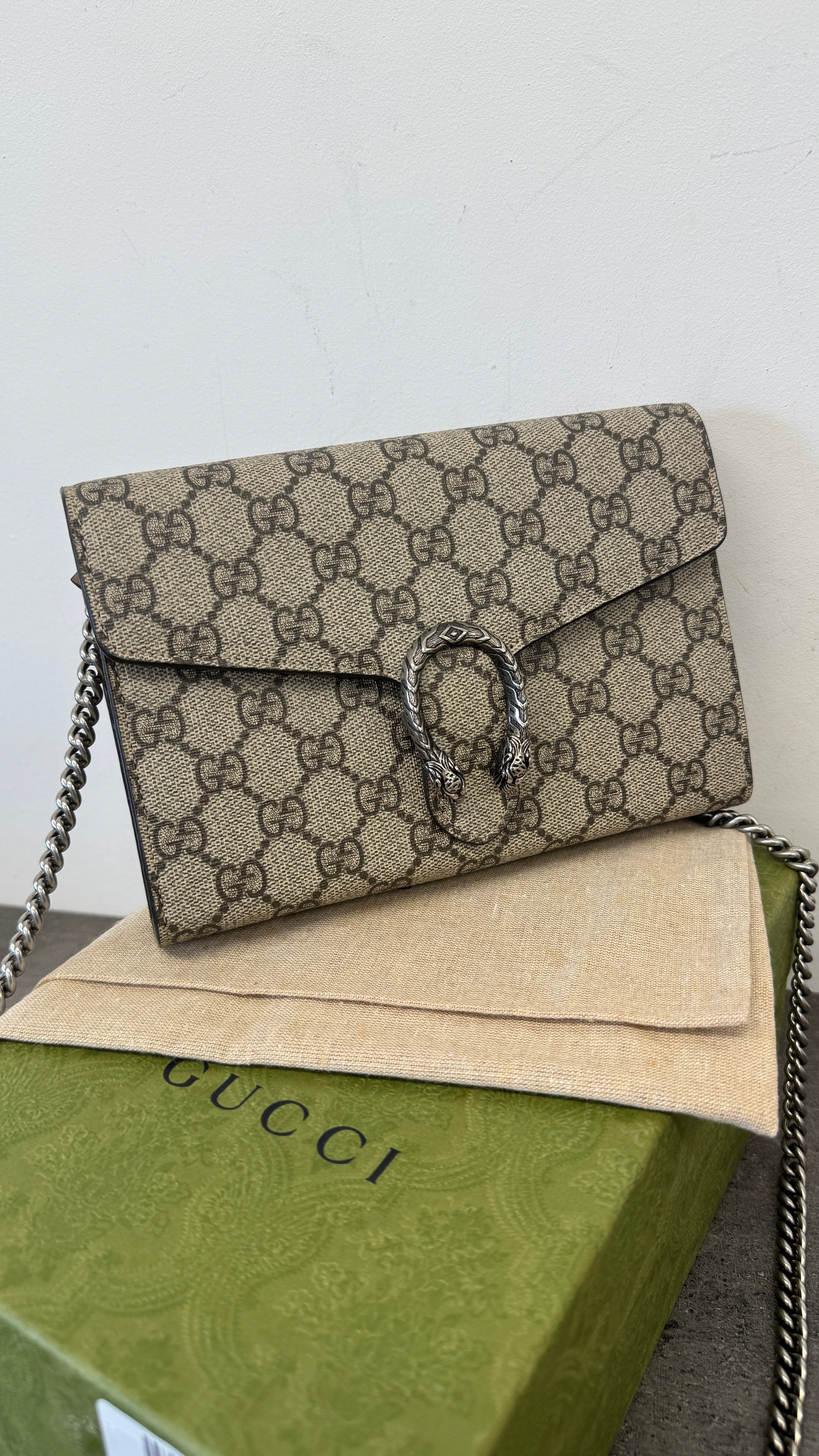 Women's Dionysus Wallet On Chain Bag Beige