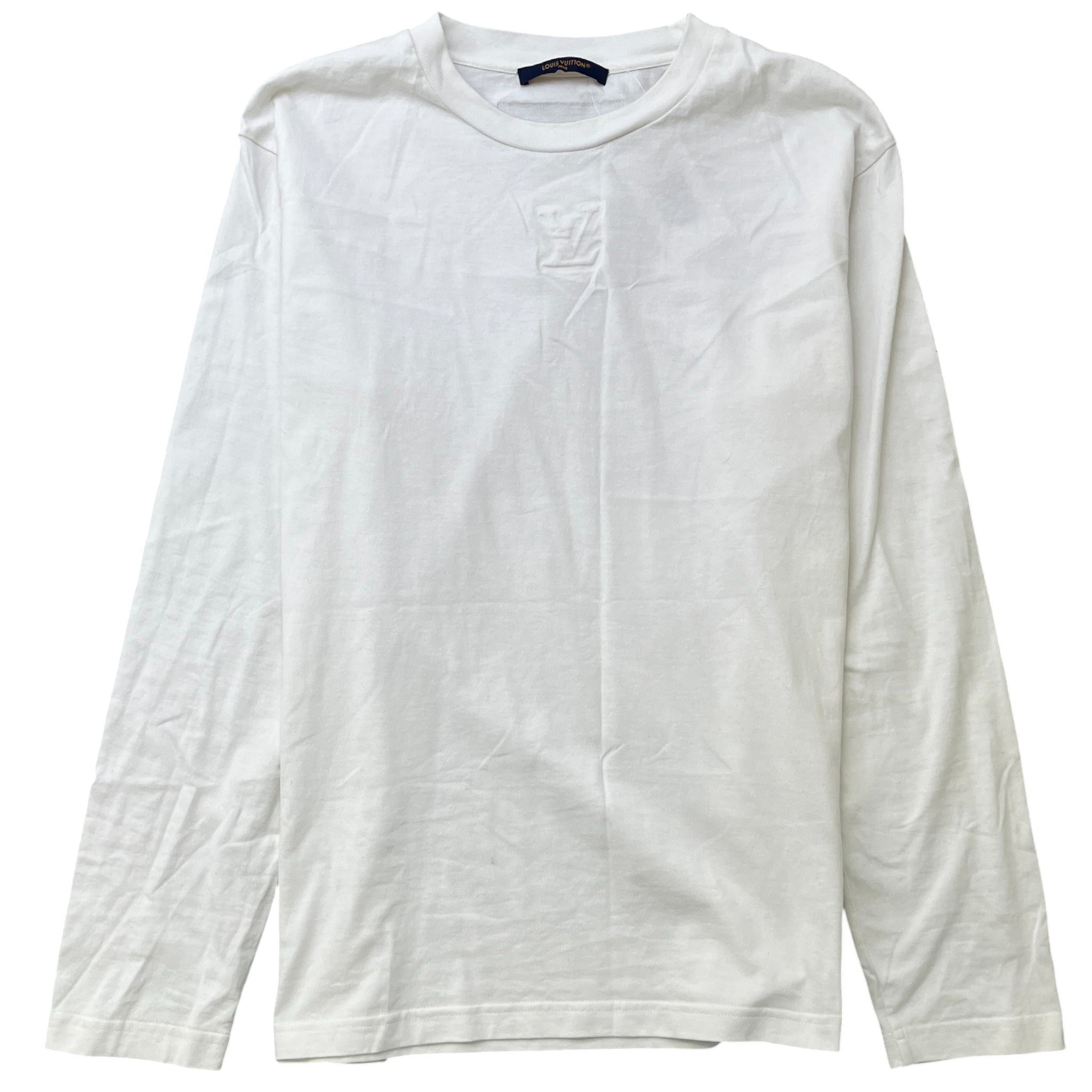 Men's Embossed Lv T-Shirt White Size XL