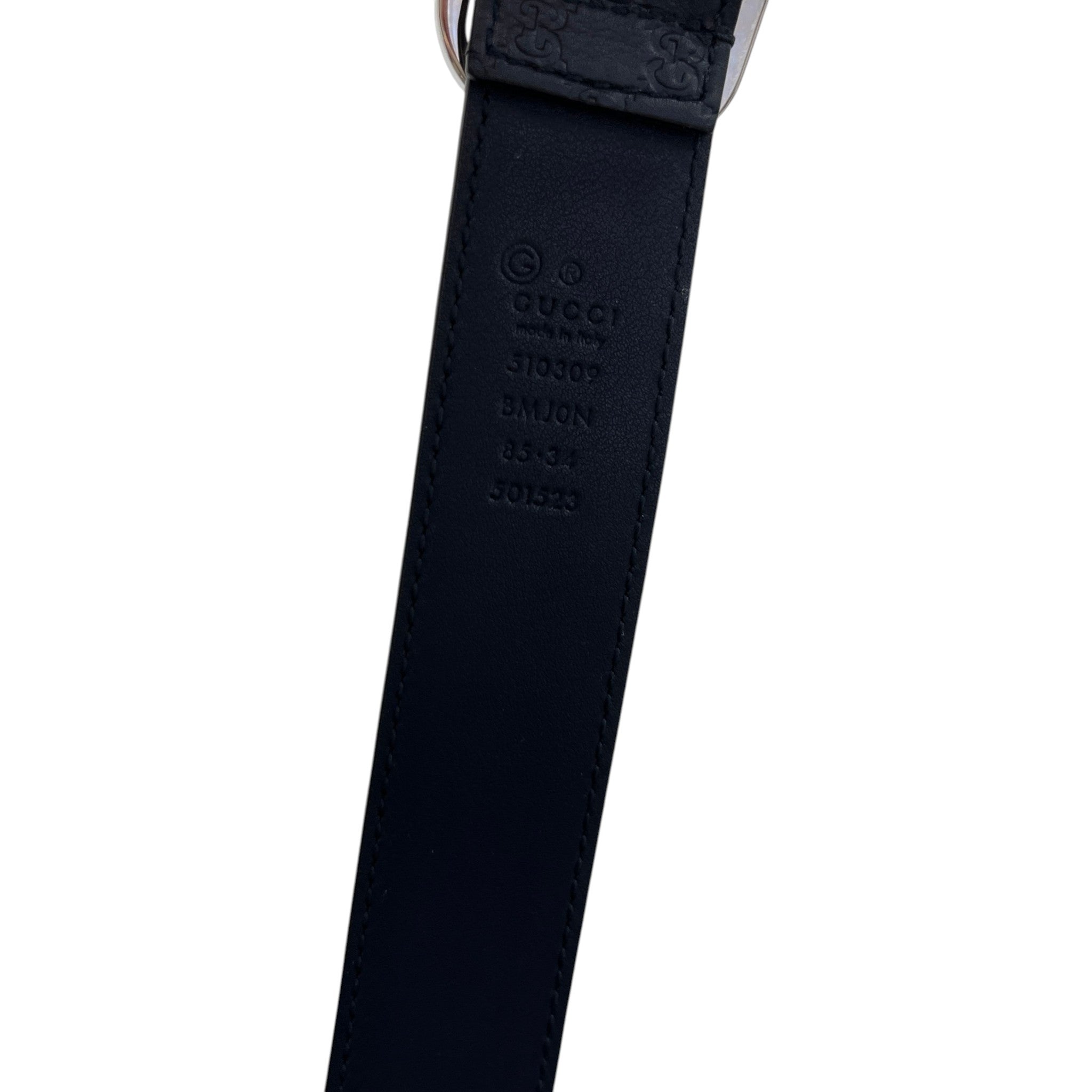 Women's Gg Supreme Belt Navy Size Waist 34"