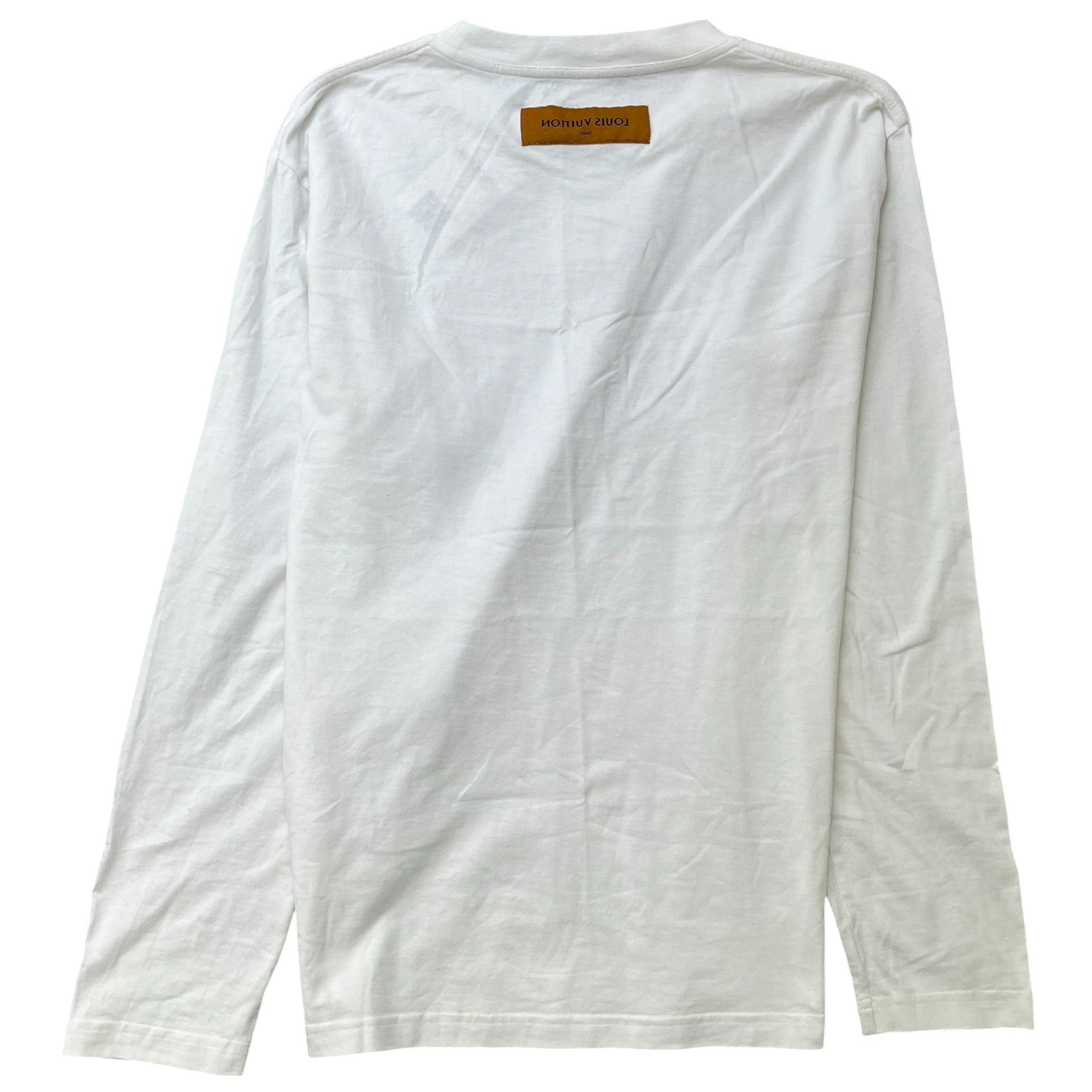 Men's Embossed Lv T-Shirt White Size XL