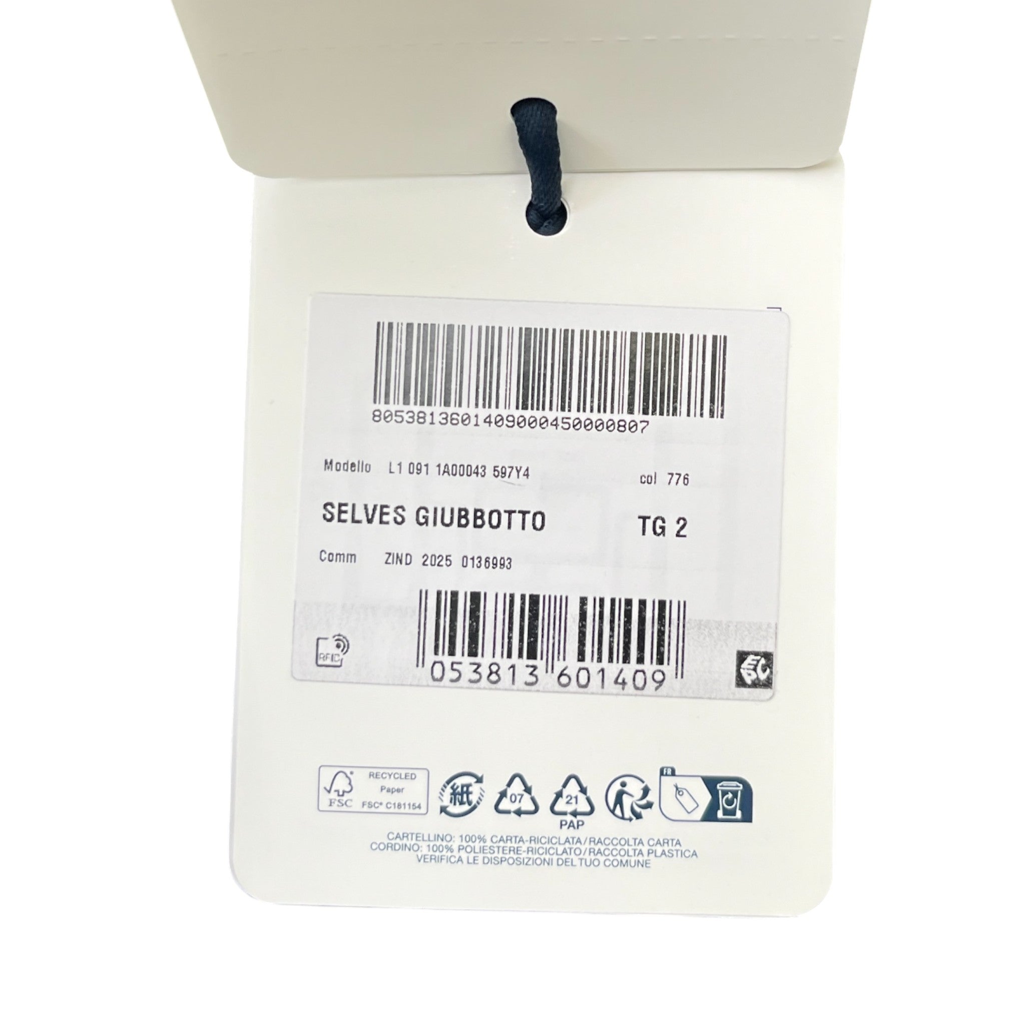 Men's Selves Down Jacket Navy Size 2 / M