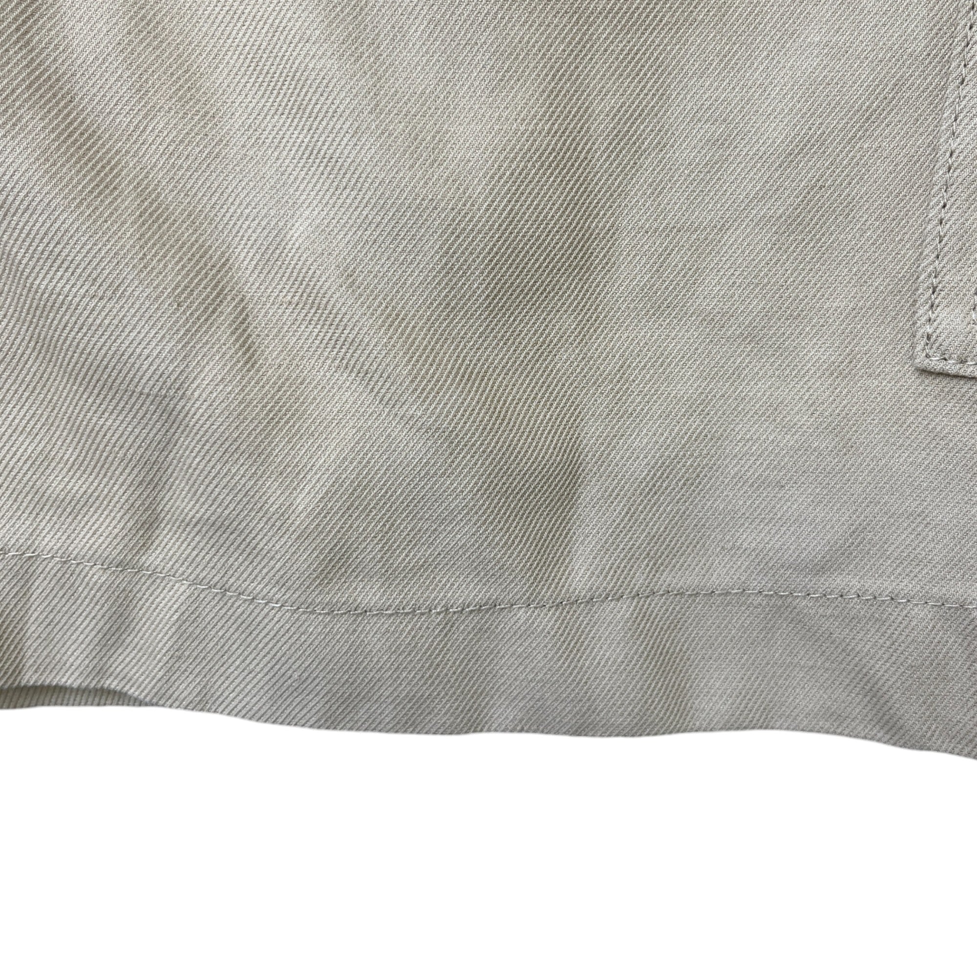 Men's Embroidered Logo Cargo Shorts Beige Size IT 58 / UK 42