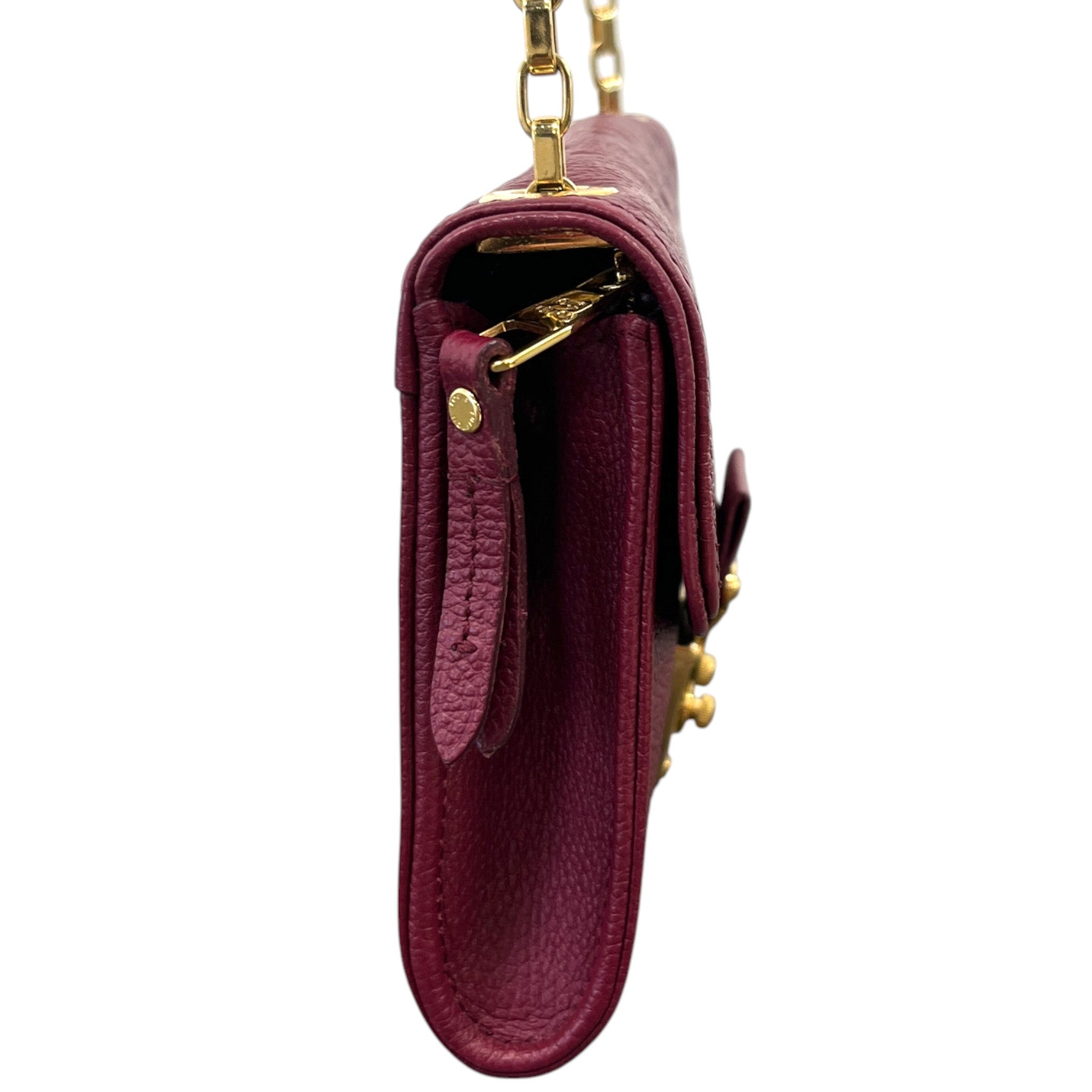 Women's Empreinte Leather Saint Germain Pochette Bag Red