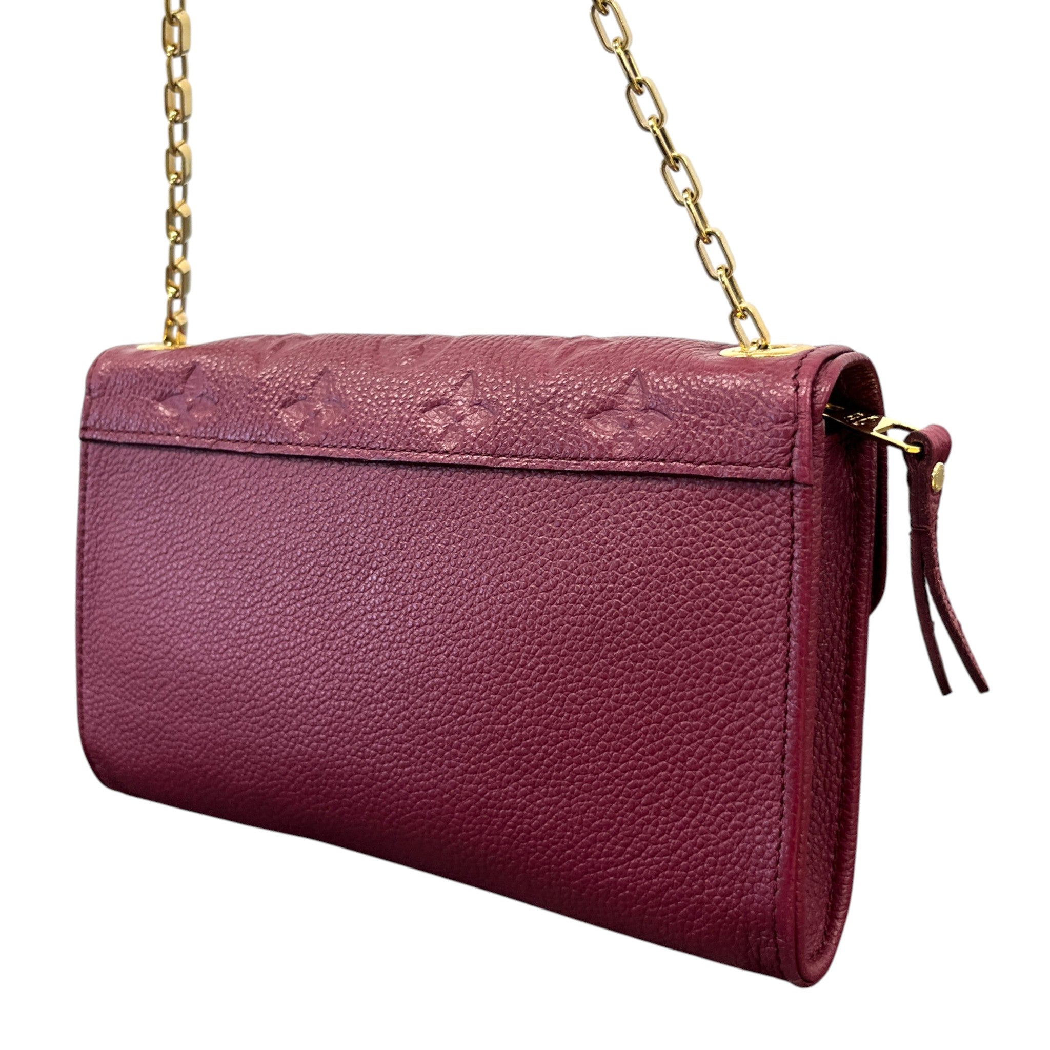 Women's Empreinte Leather Saint Germain Pochette Bag Red