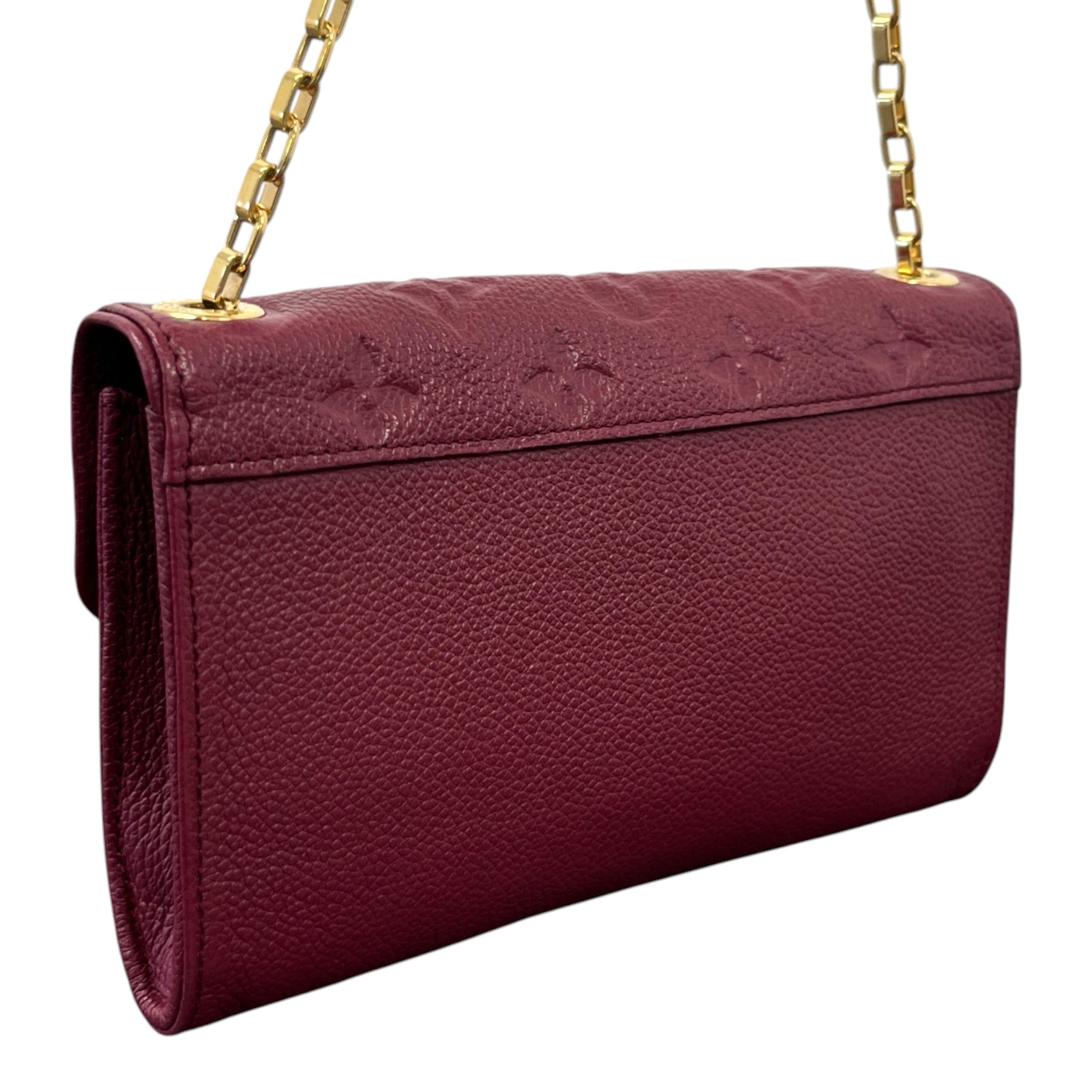 Women's Empreinte Leather Saint Germain Pochette Bag Red