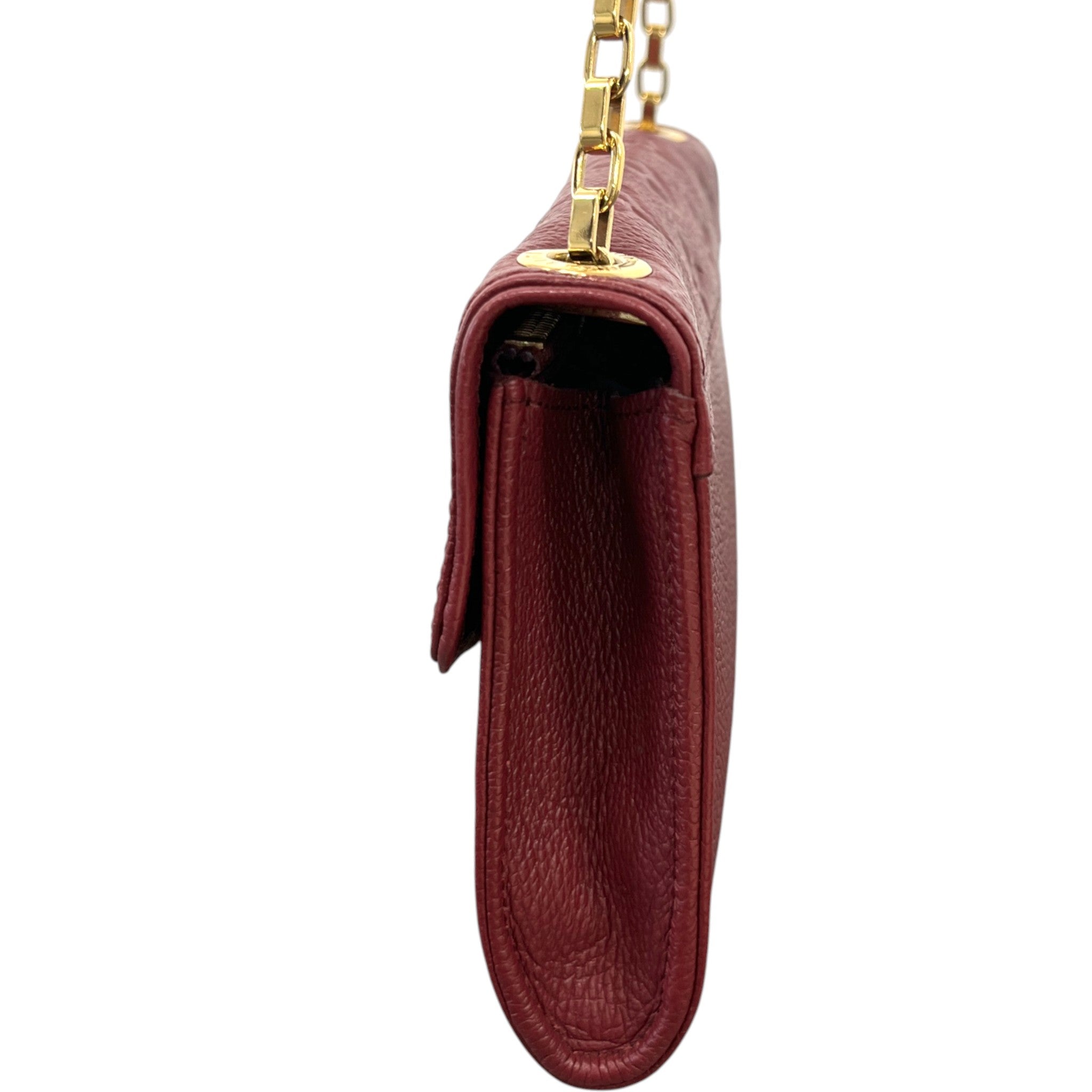 Women's Empreinte Leather Saint Germain Pochette Bag Red