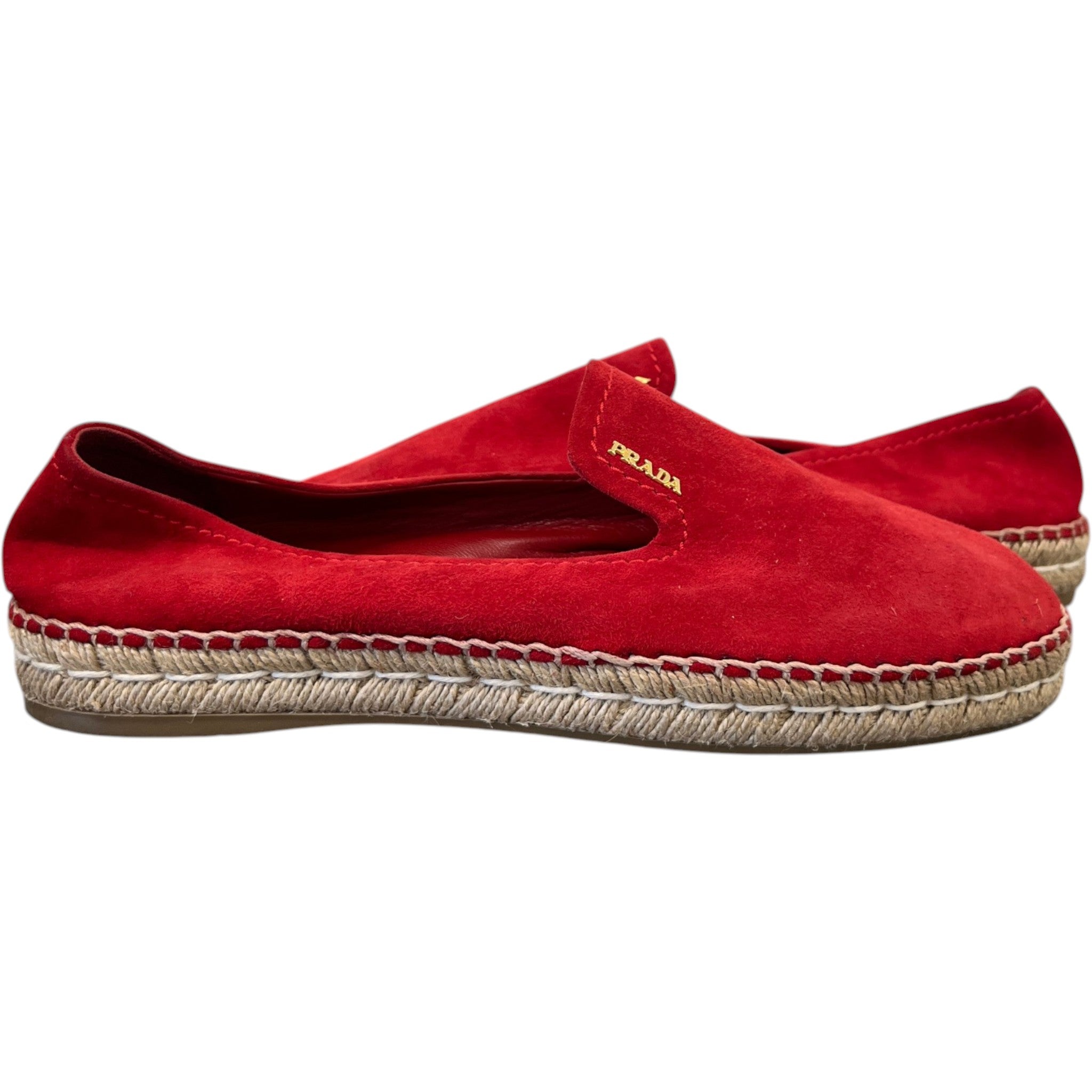 Women's Espadrilles Loafers Red Size EU 40 / UK 7