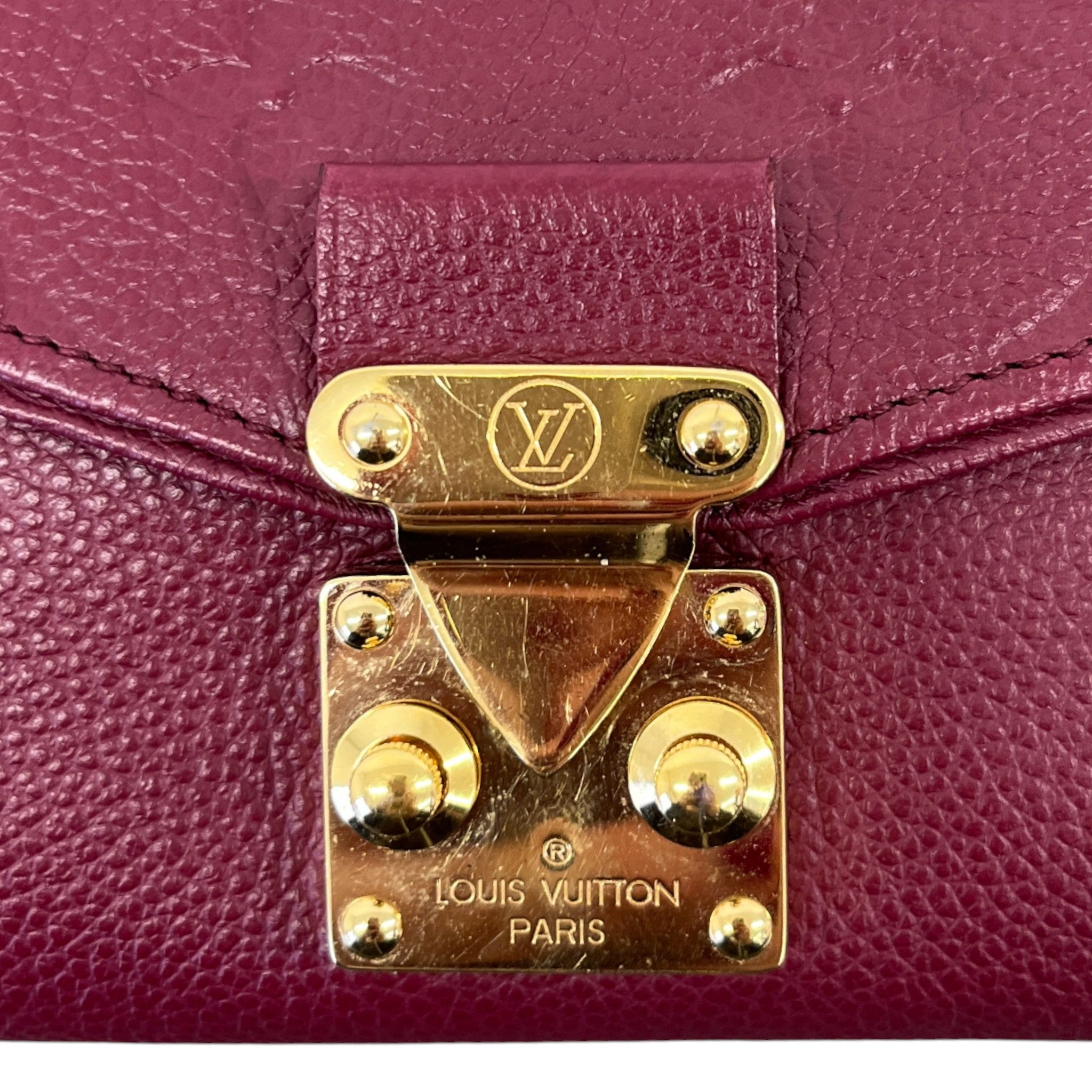 Women's Empreinte Leather Saint Germain Pochette Bag Red