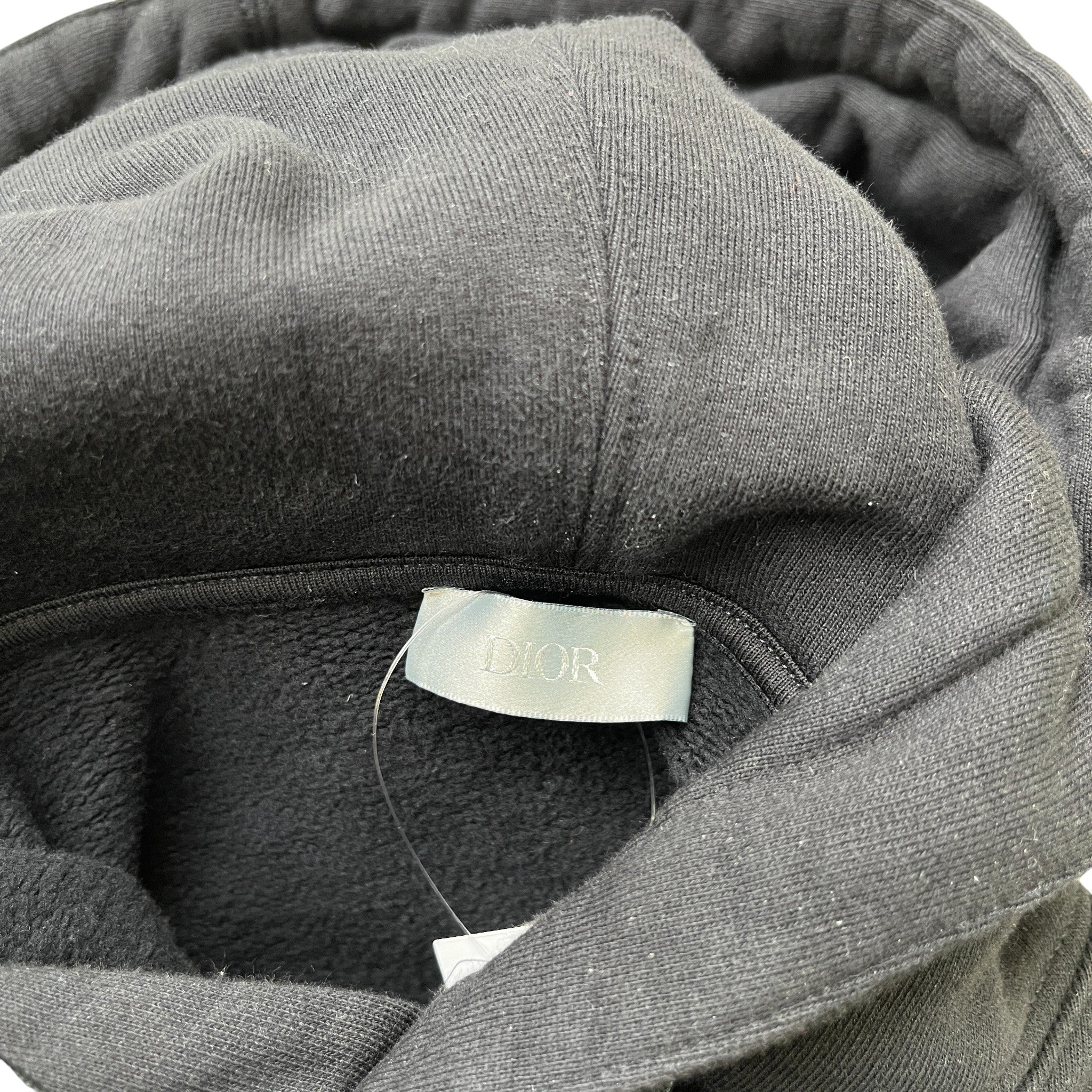 Men's Embroidered Logo Hoodie Black Size XS