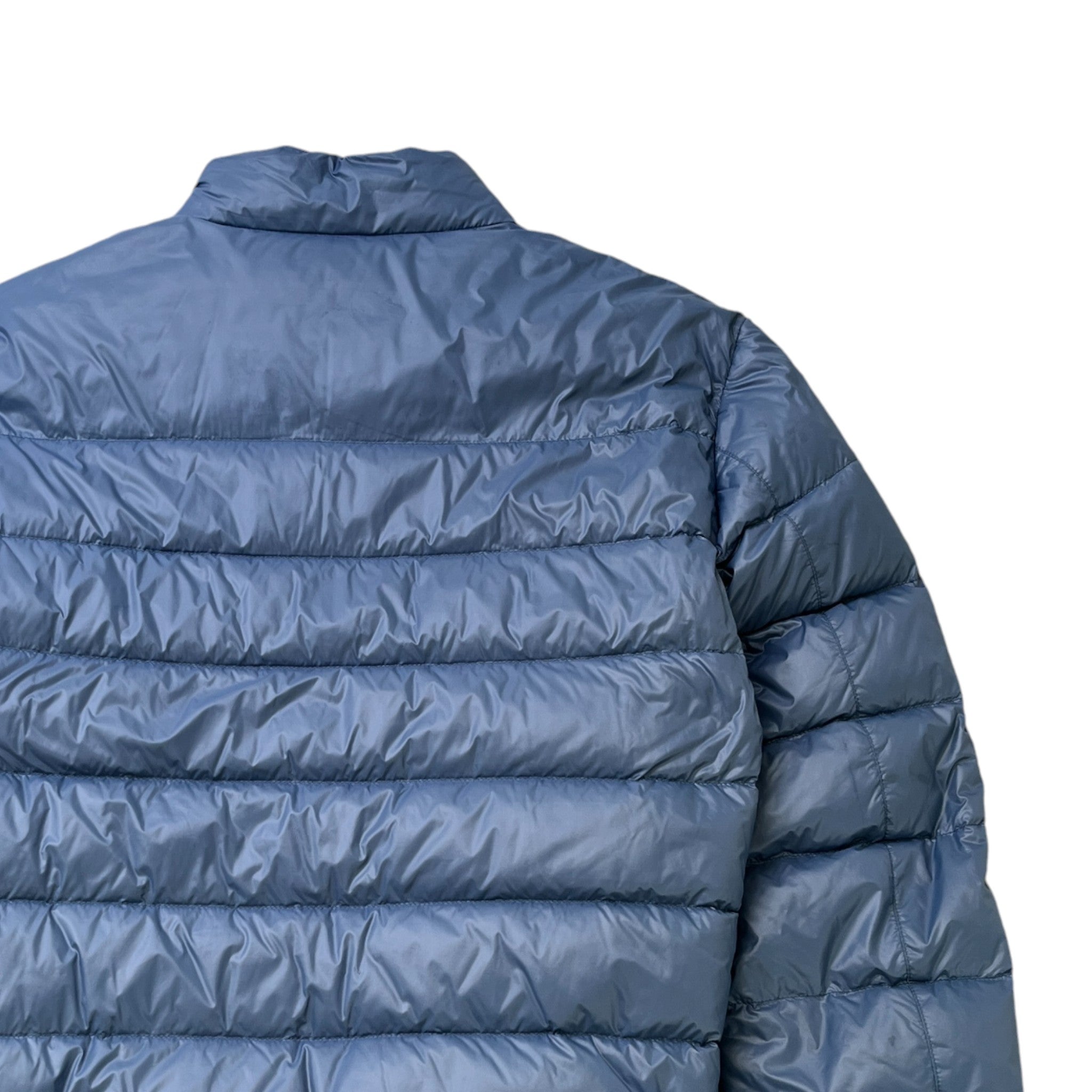 Men's Plaque Logo Down Jacket Blue Size IT 48 / M