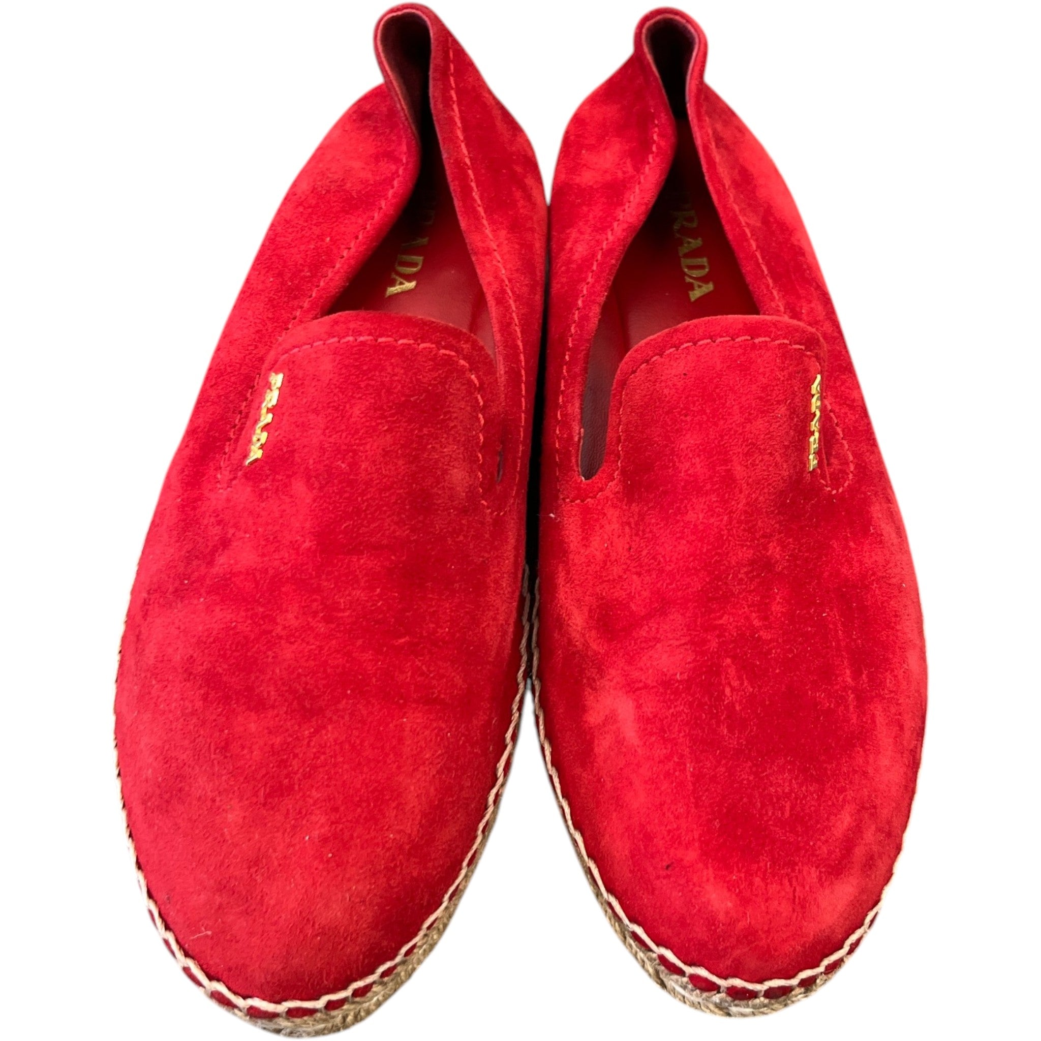 Women's Espadrilles Loafers Red Size EU 40 / UK 7