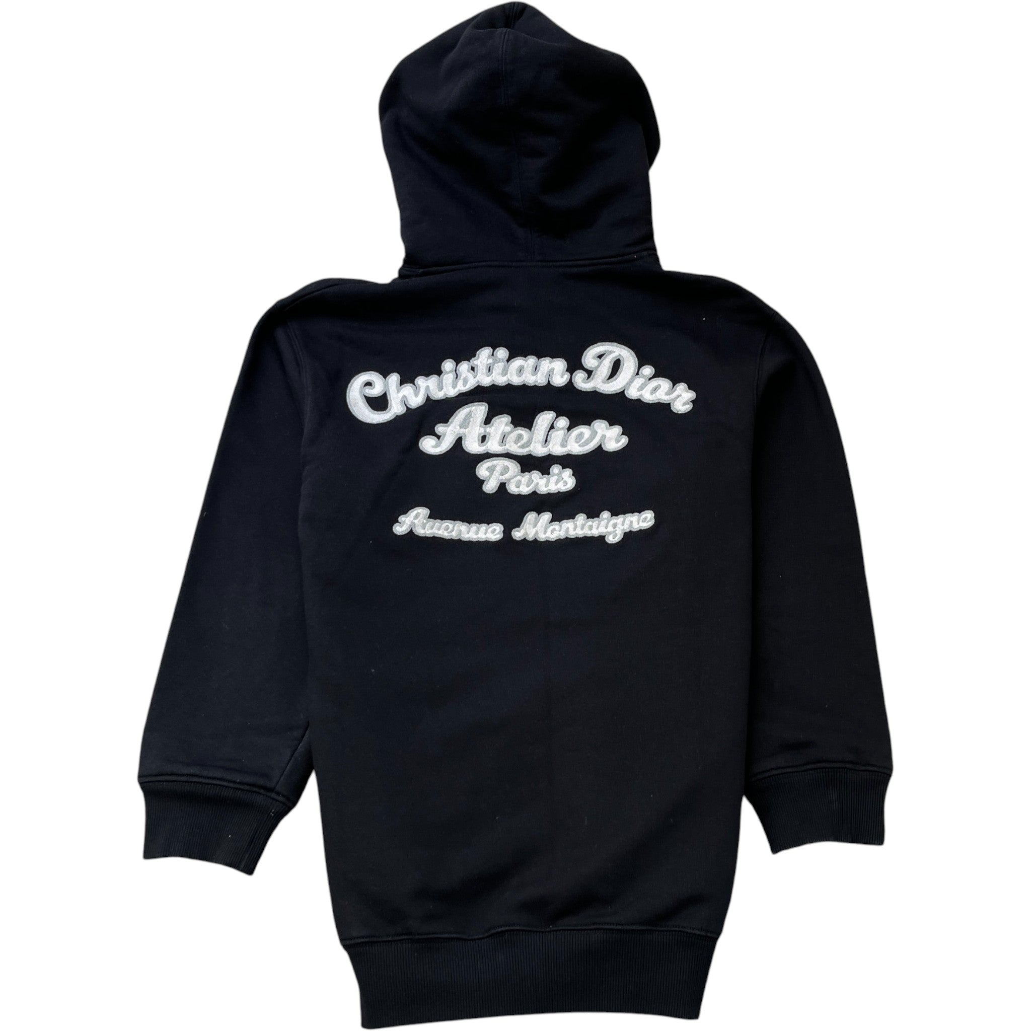 Men's Embroidered Logo Hoodie Black Size XS