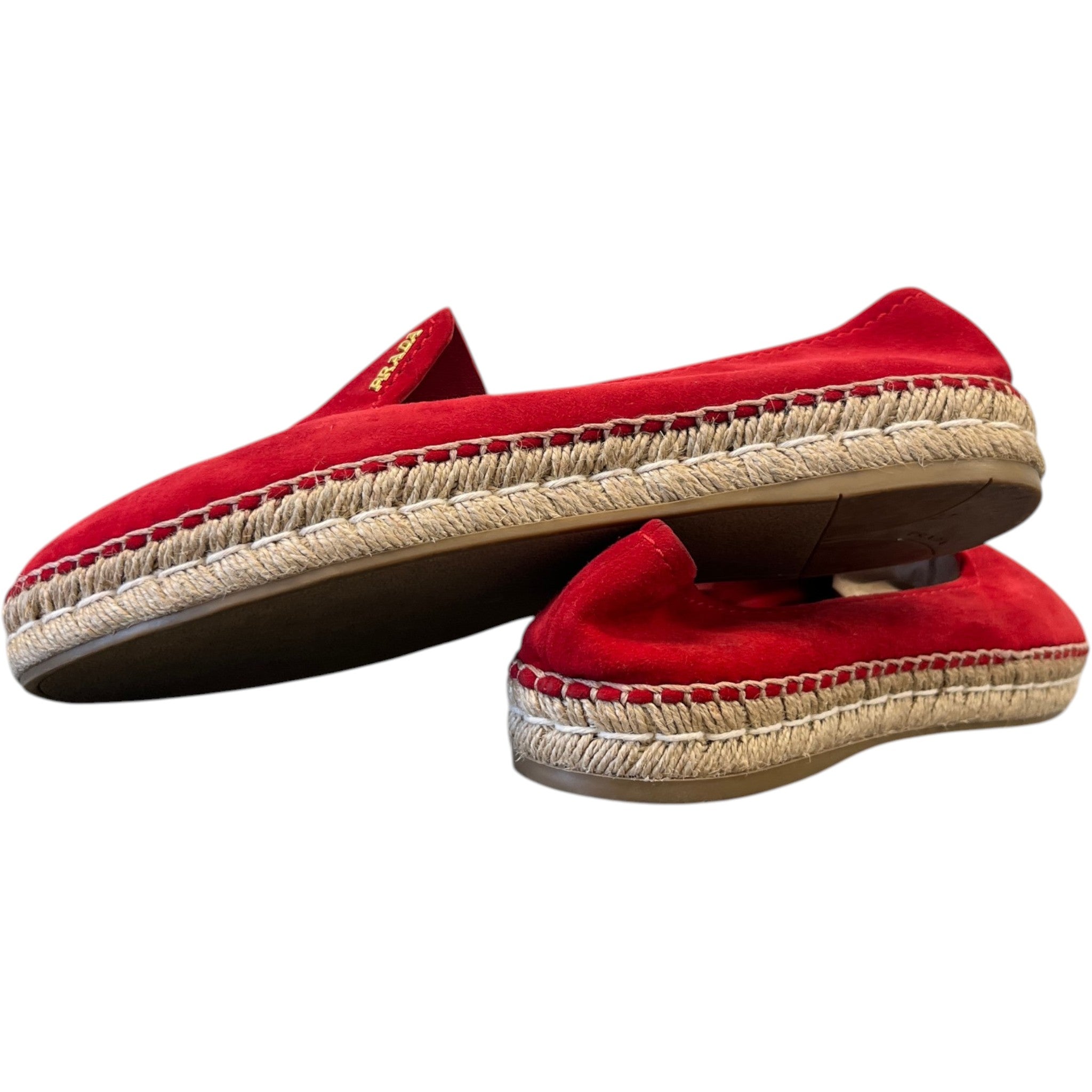Women's Espadrilles Loafers Red Size EU 40 / UK 7