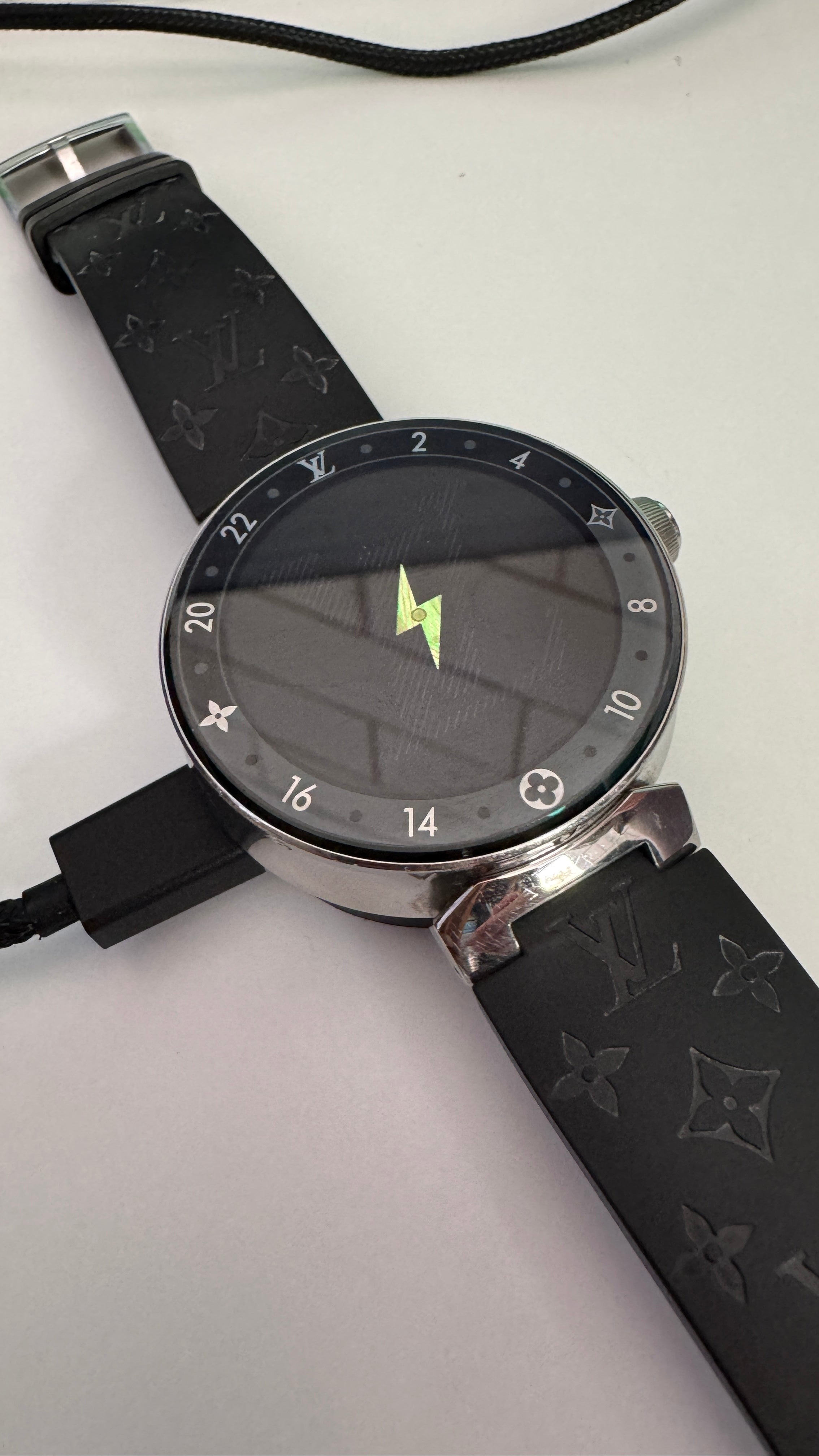 Men's Tambour Horizon Light Up Connected Watch Black