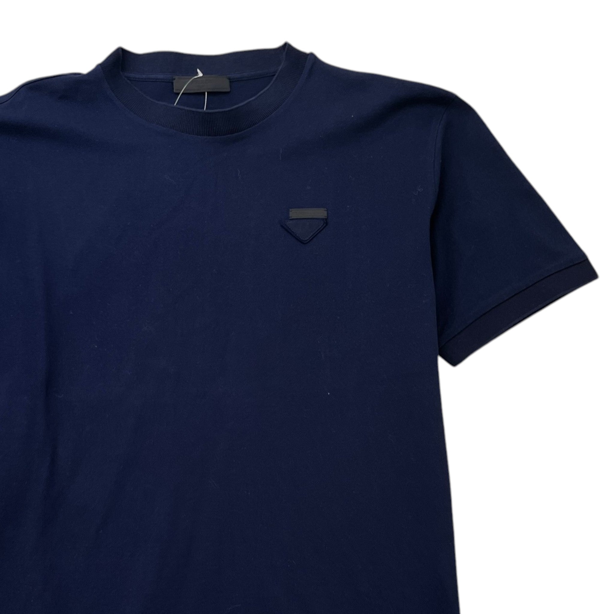Men's Embroidered Logo T-Shirt Navy Size XL