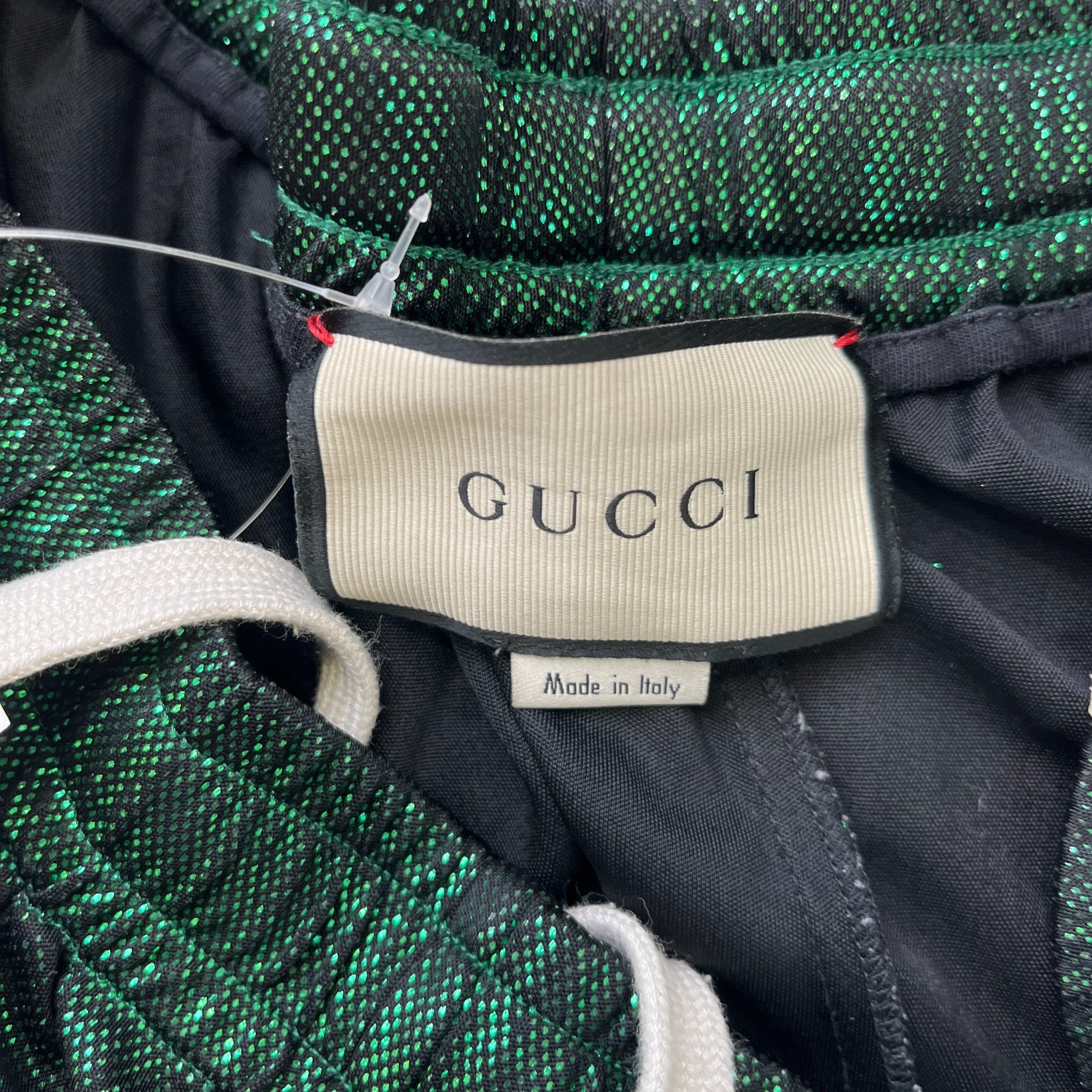 Men's Tape Logo Shorts Green Size S