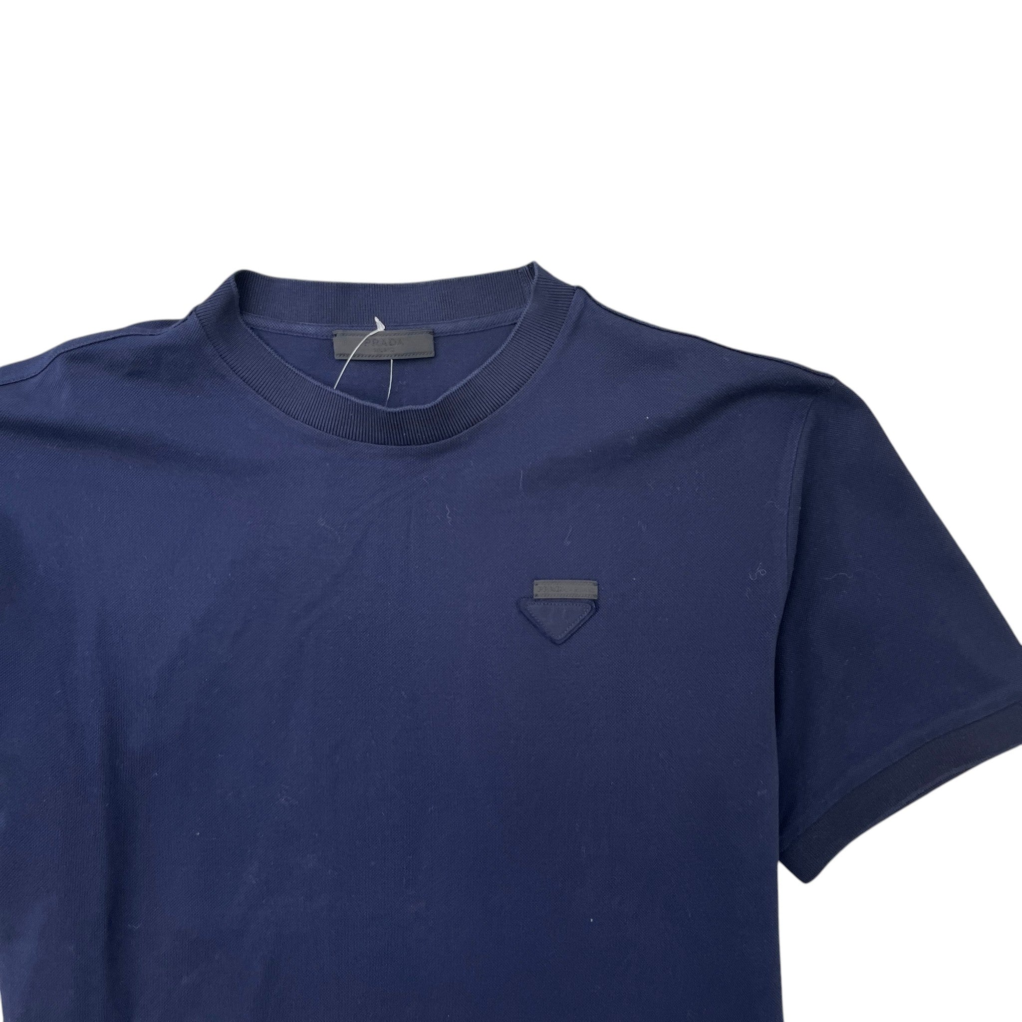 Men's Embroidered Logo T-Shirt Navy Size XL