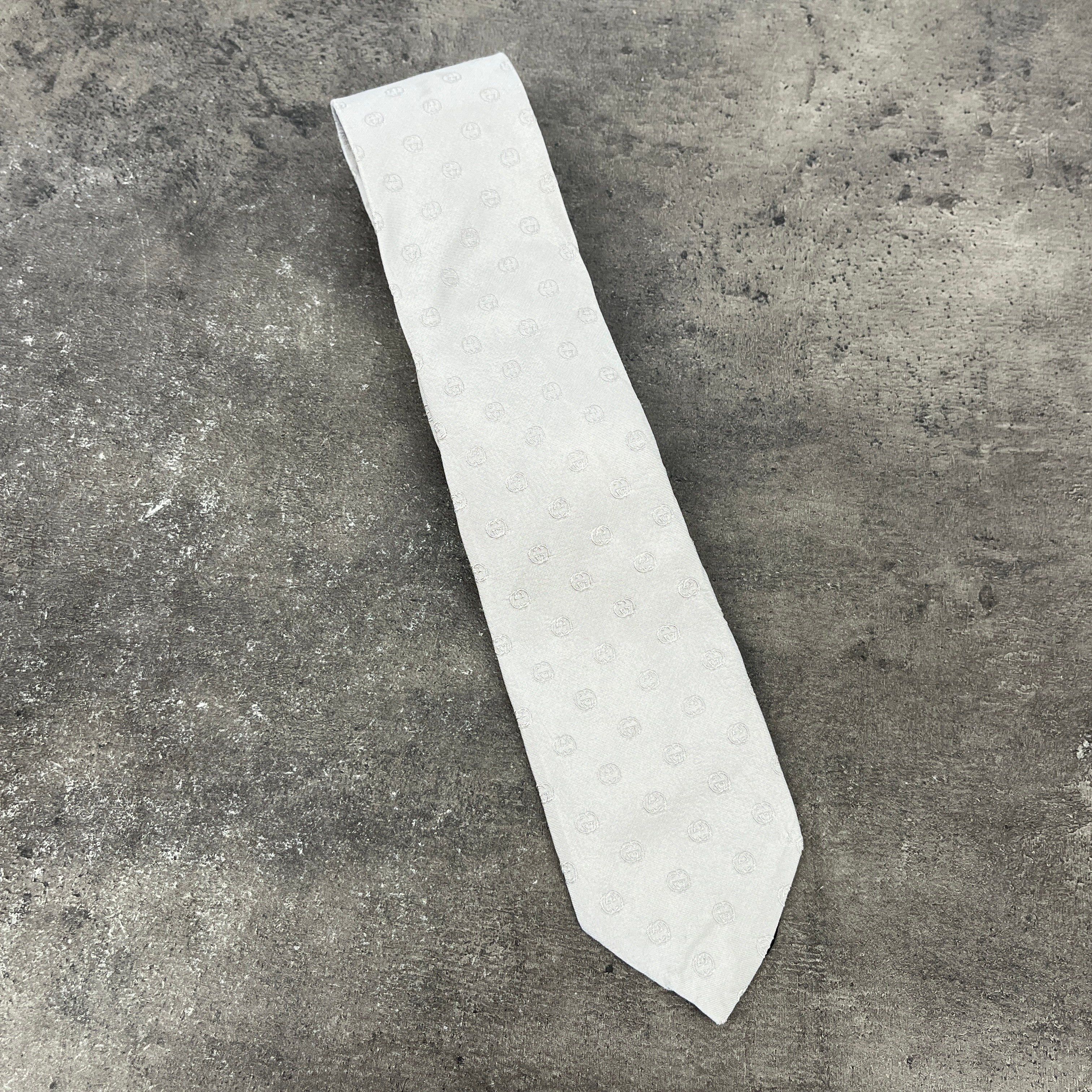 Men's Interlocking G Tie Grey