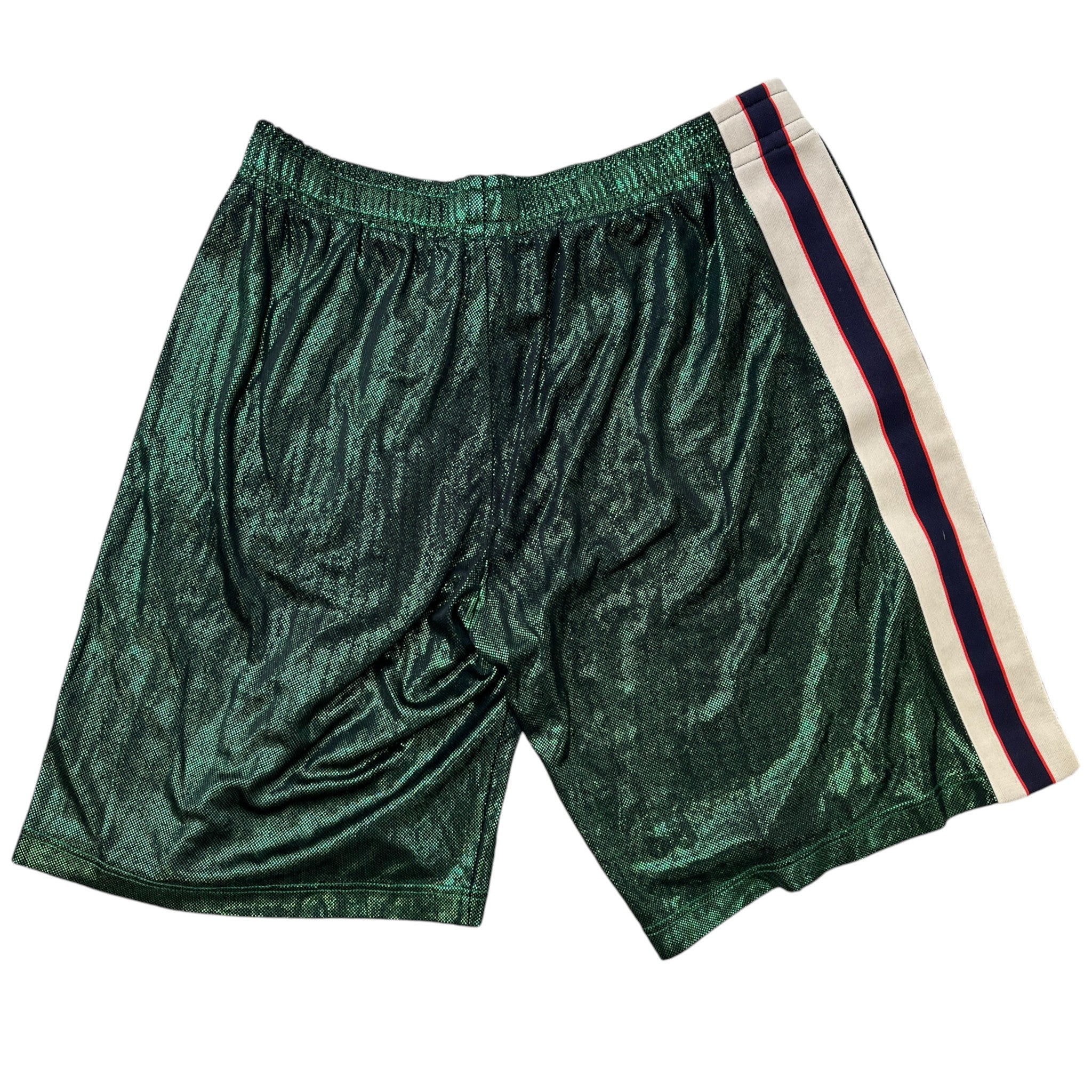 Men's Tape Logo Shorts Green Size S