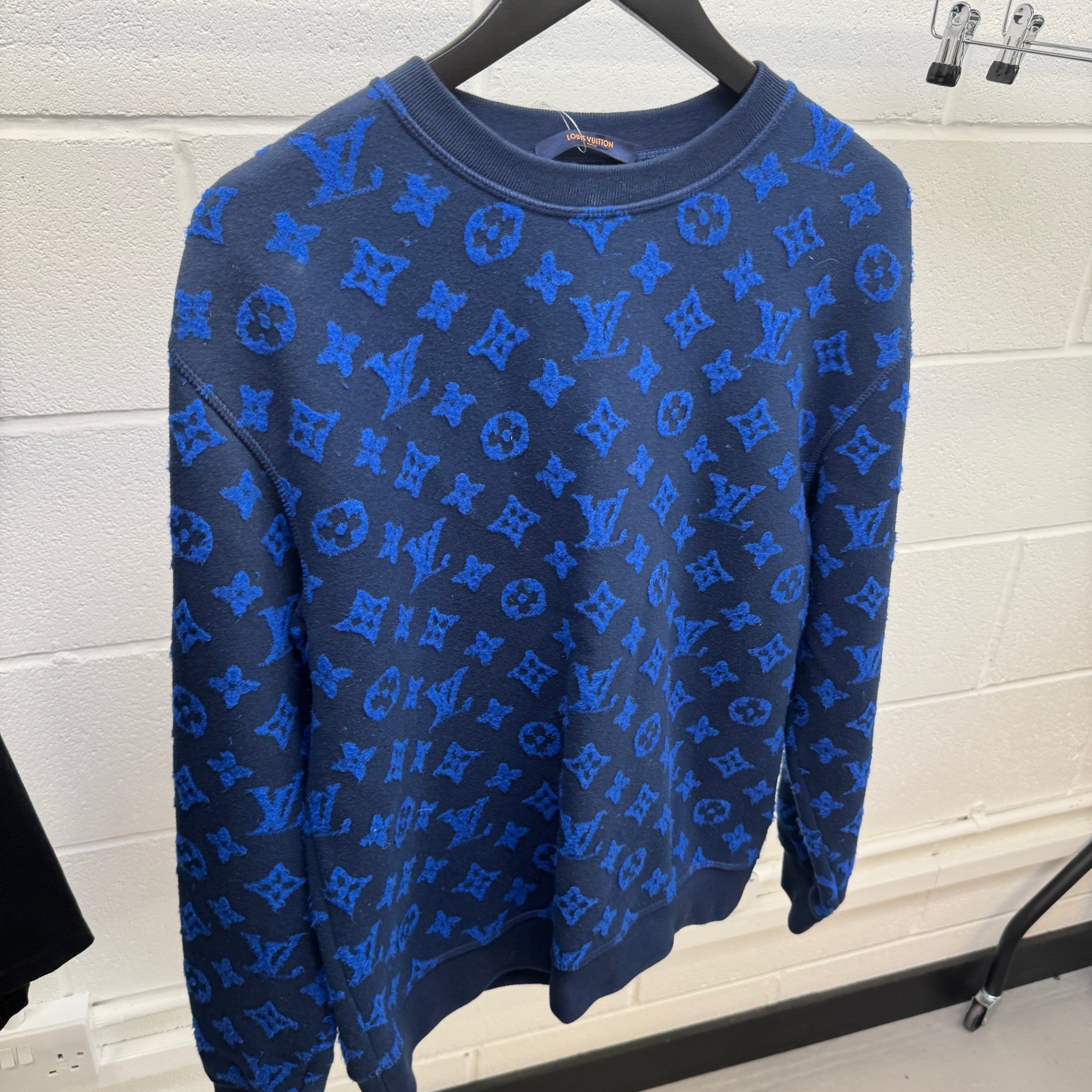 Men's Monogram Jumper Blue Size S