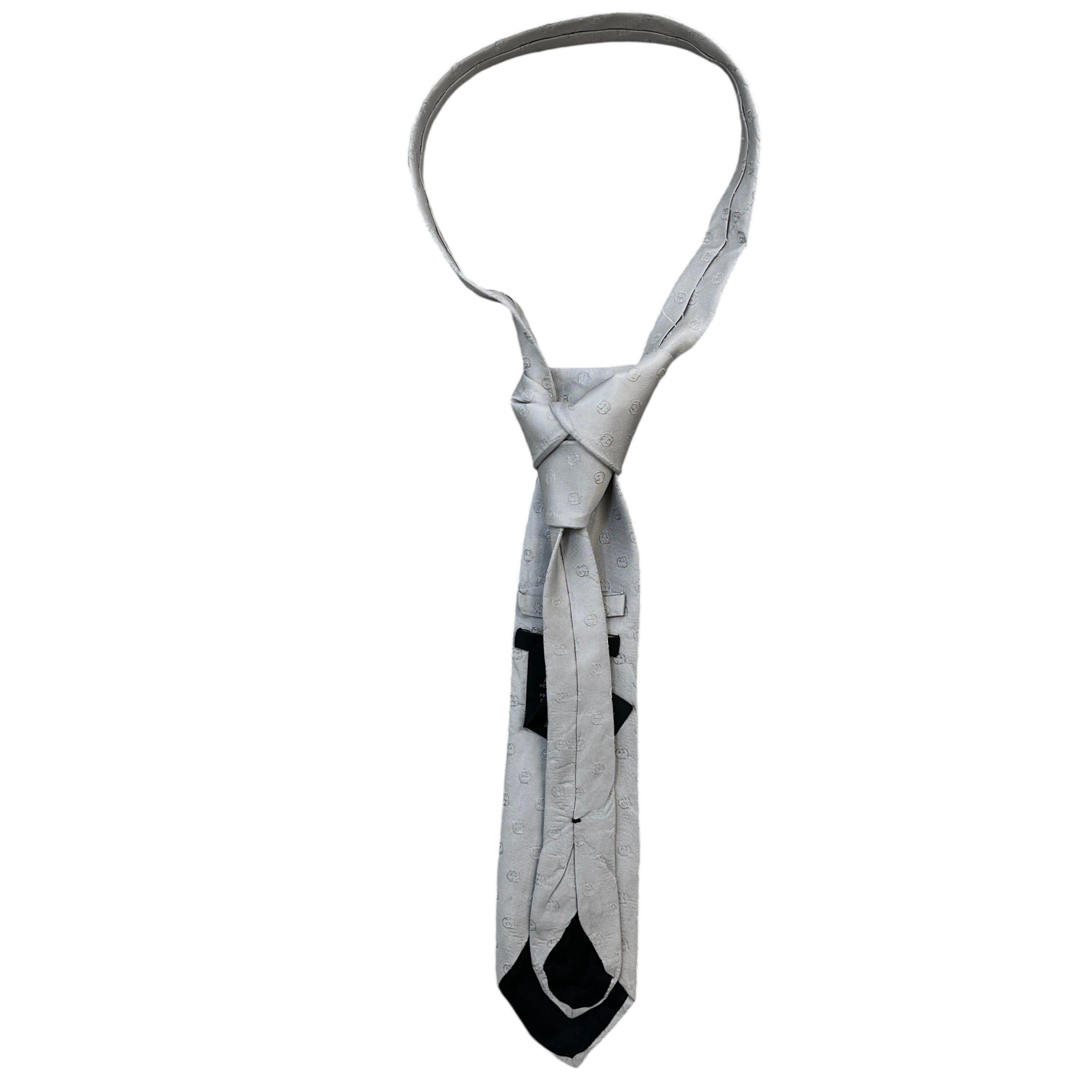 Men's Interlocking G Tie Grey