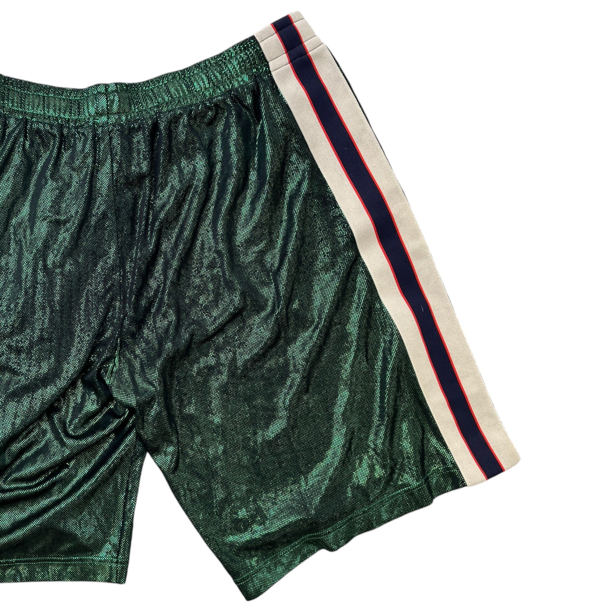 Men's Tape Logo Shorts Green Size S