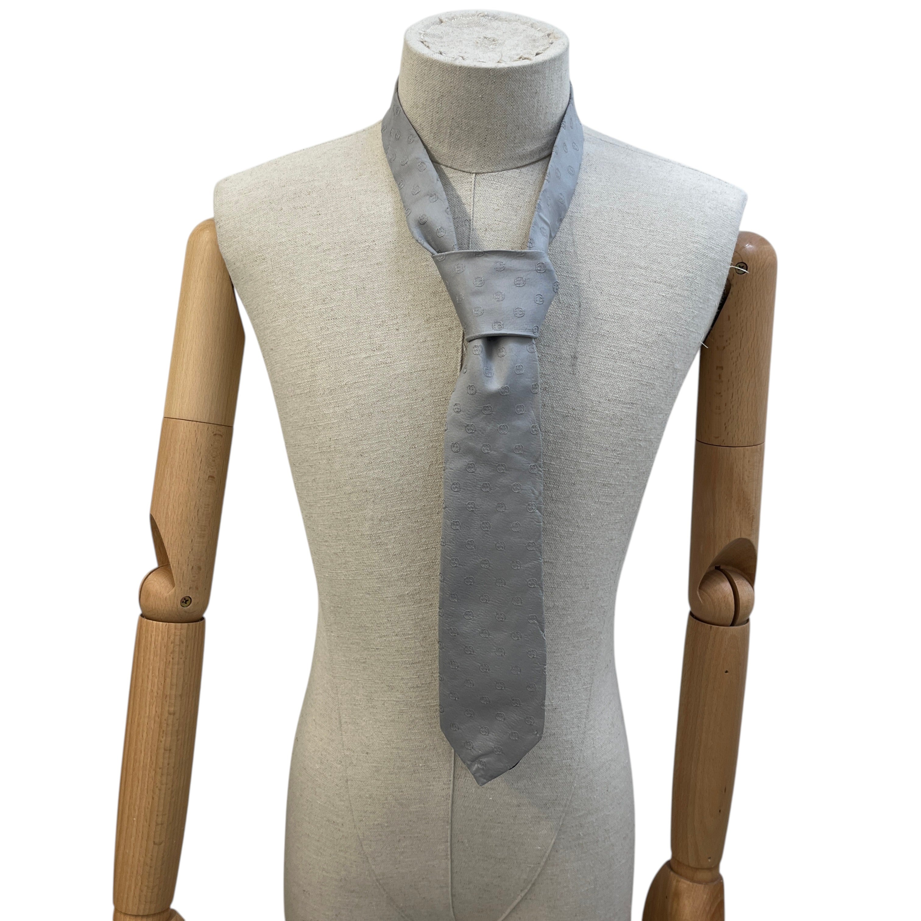 Men's Interlocking G Tie Grey