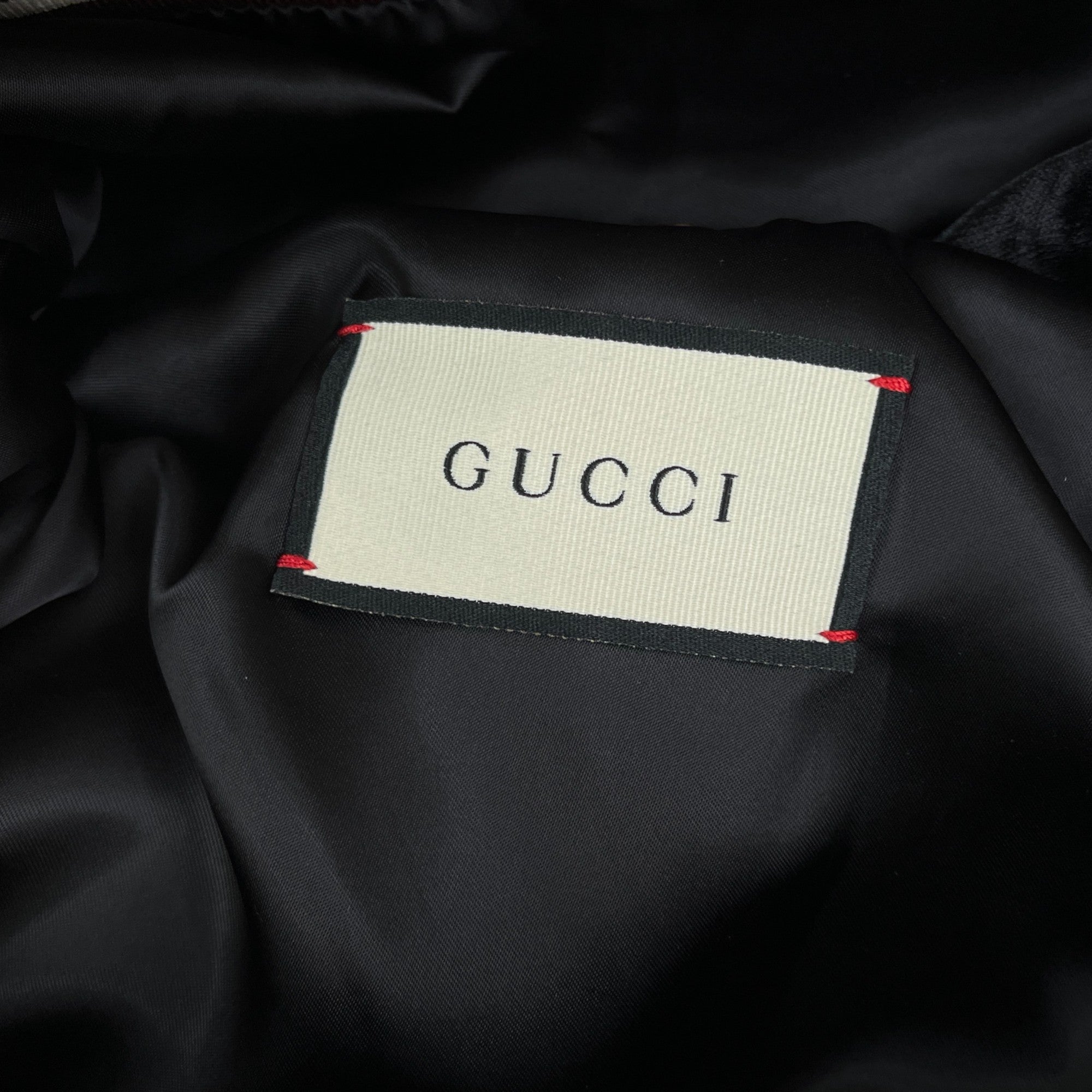 Men's Horsebit Tape Logo Jacket Black Size IT 48 / M