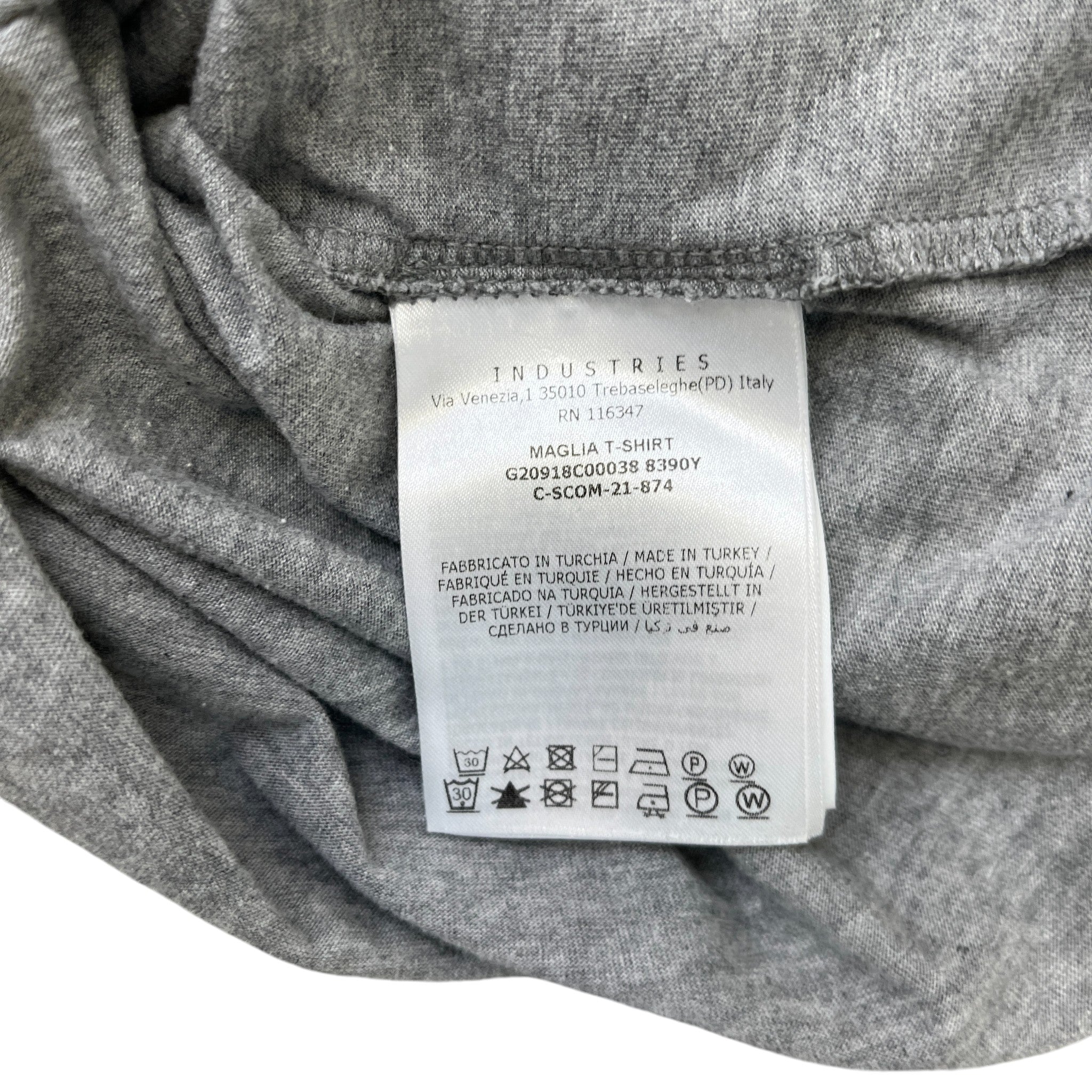 Men's Maglia T-Shirt Grey Size S