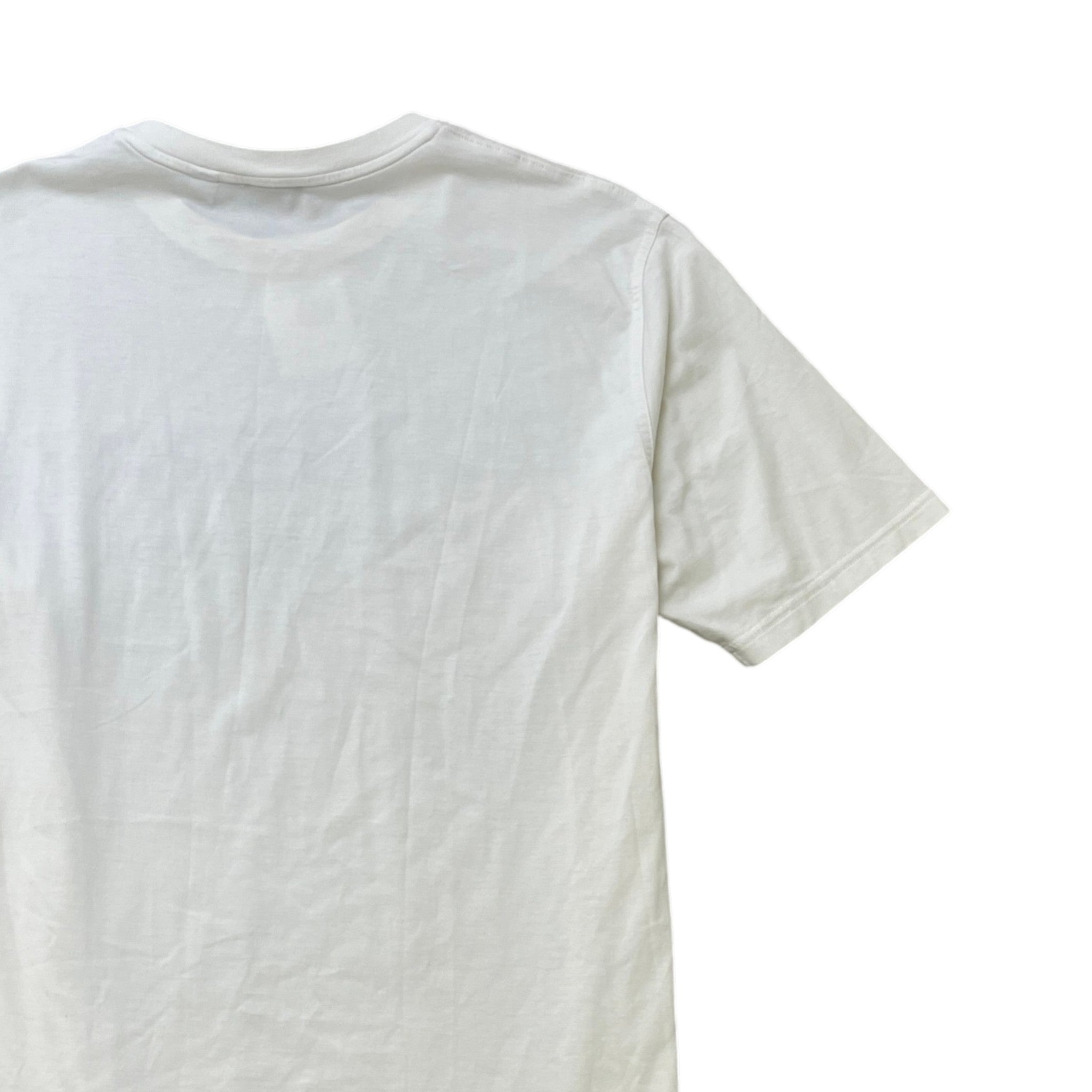 Men's Logo Print Top White Size M