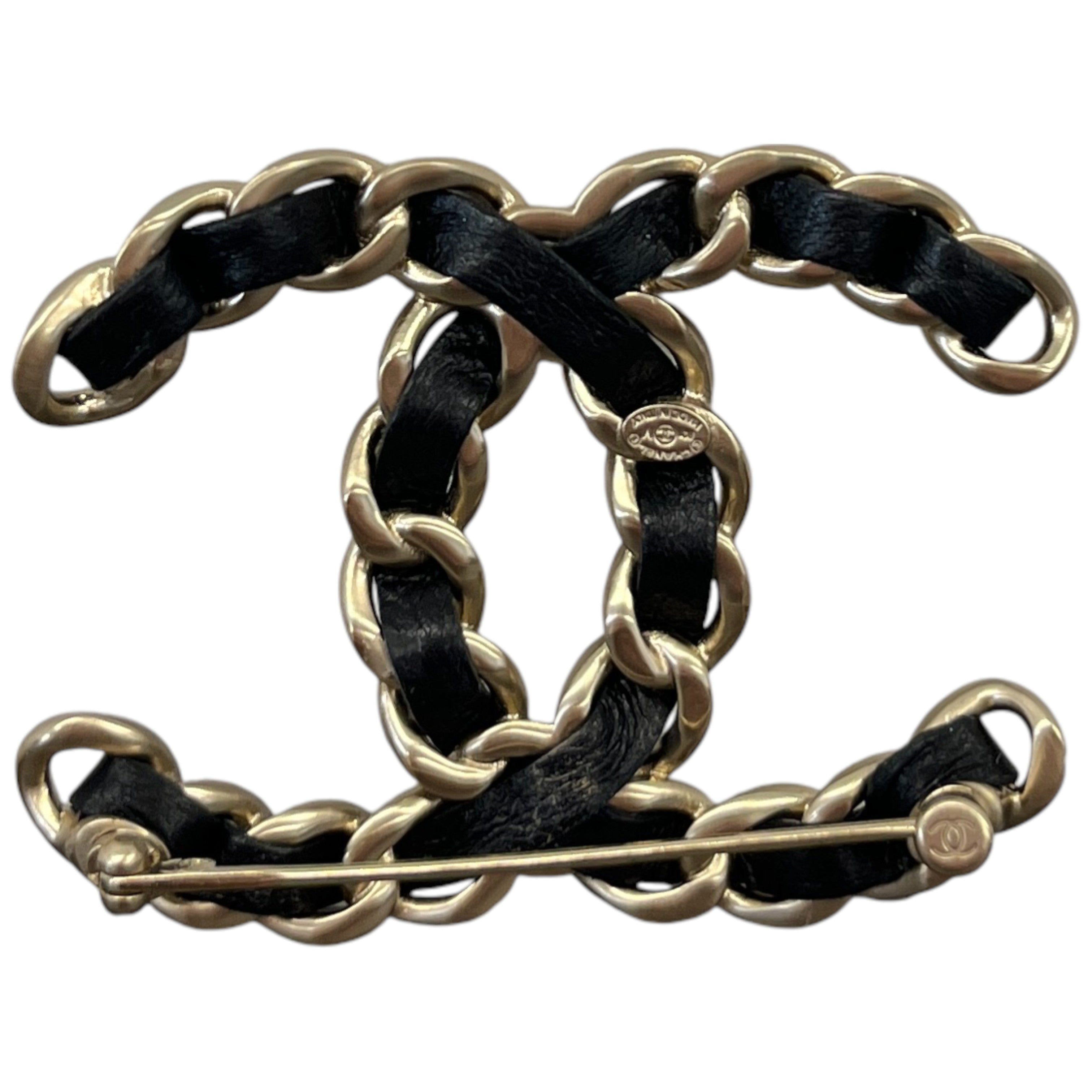 Women's Cc Brooch Black