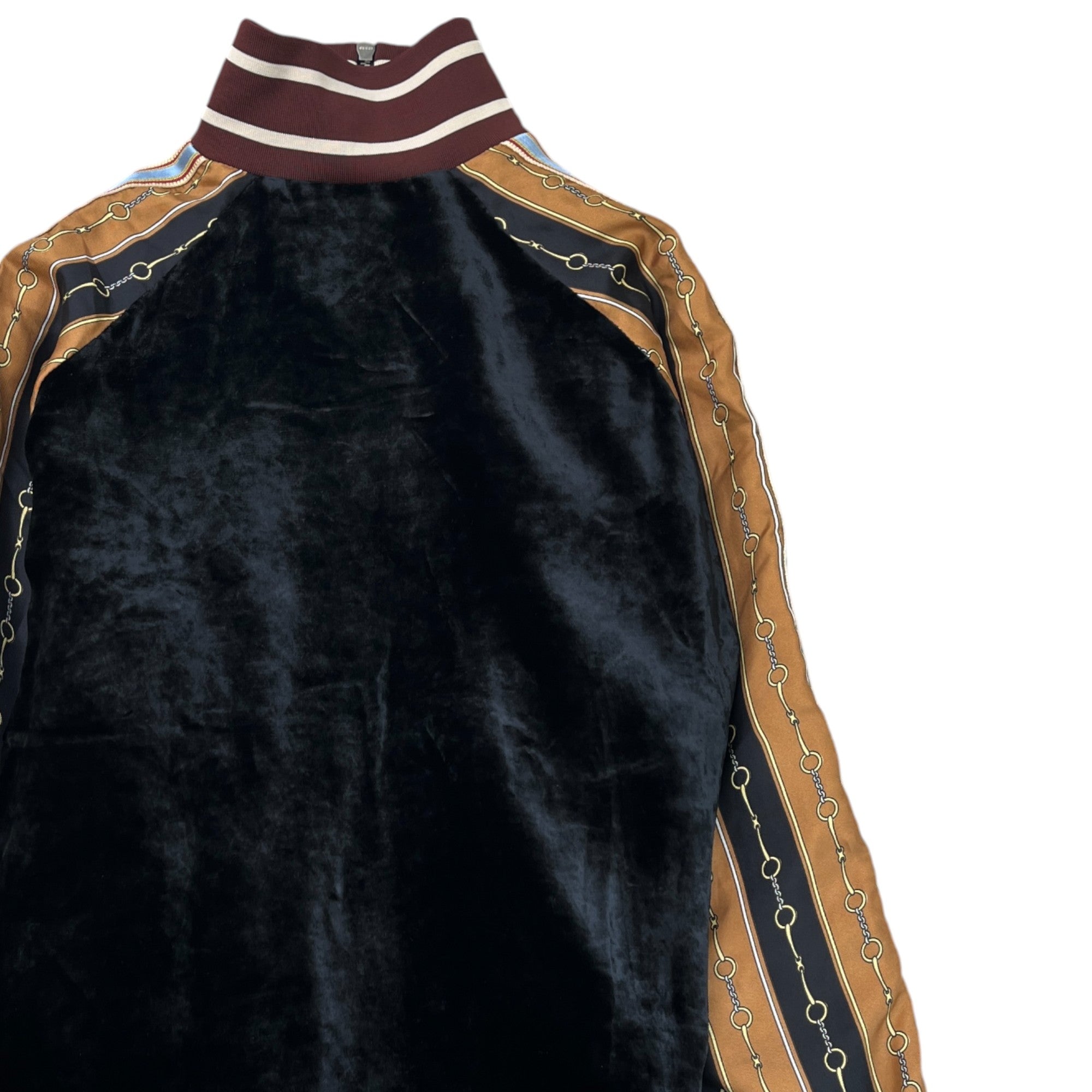 Men's Horsebit Tape Logo Jacket Black Size IT 48 / M