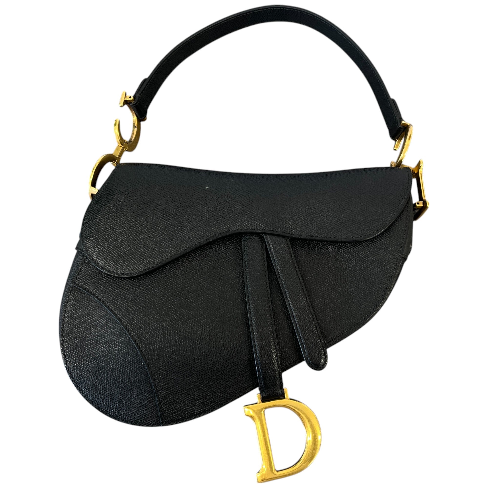 Women's Saddle Small + Strap Bag Black