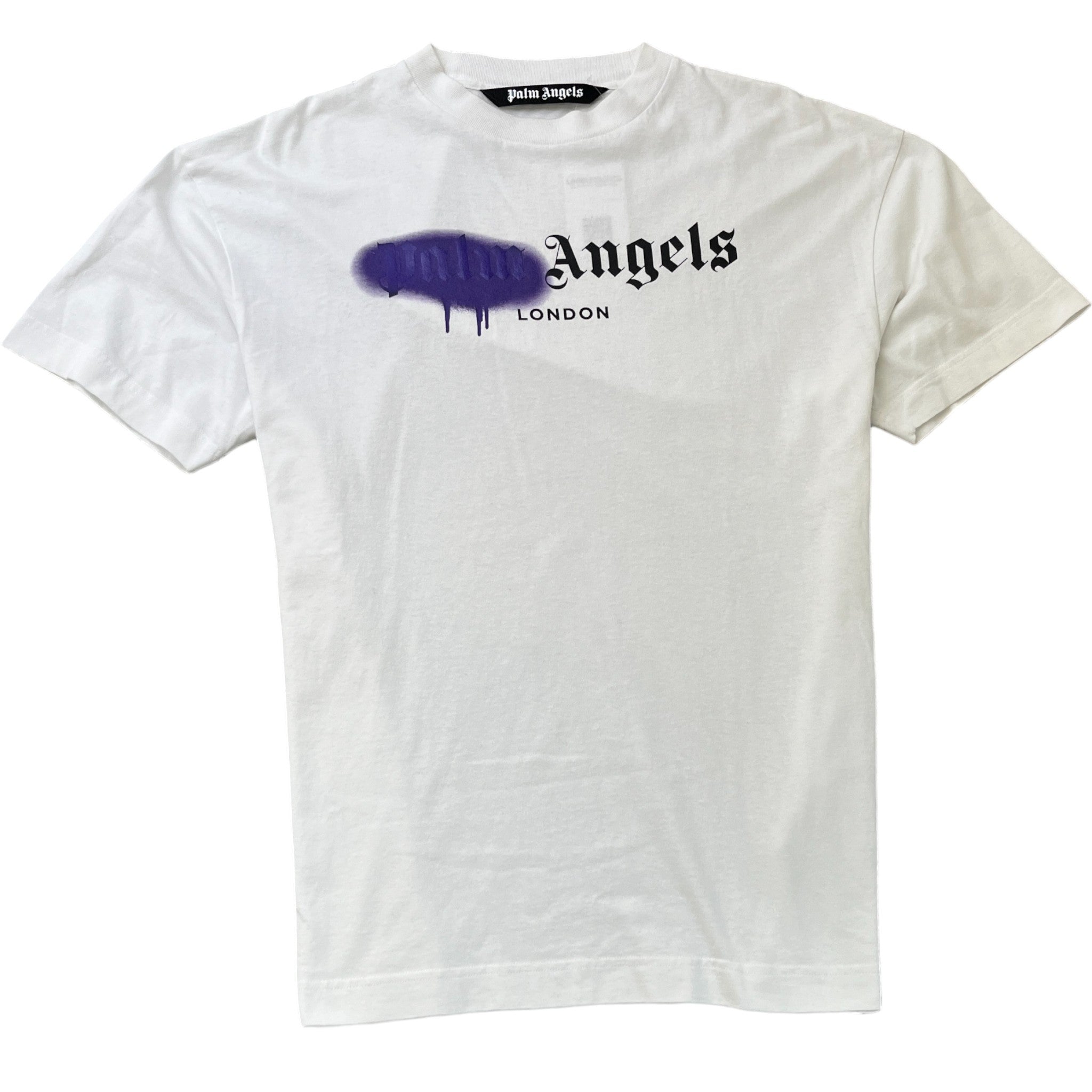 Men's Sprayed London Logo T-Shirt White Size XL