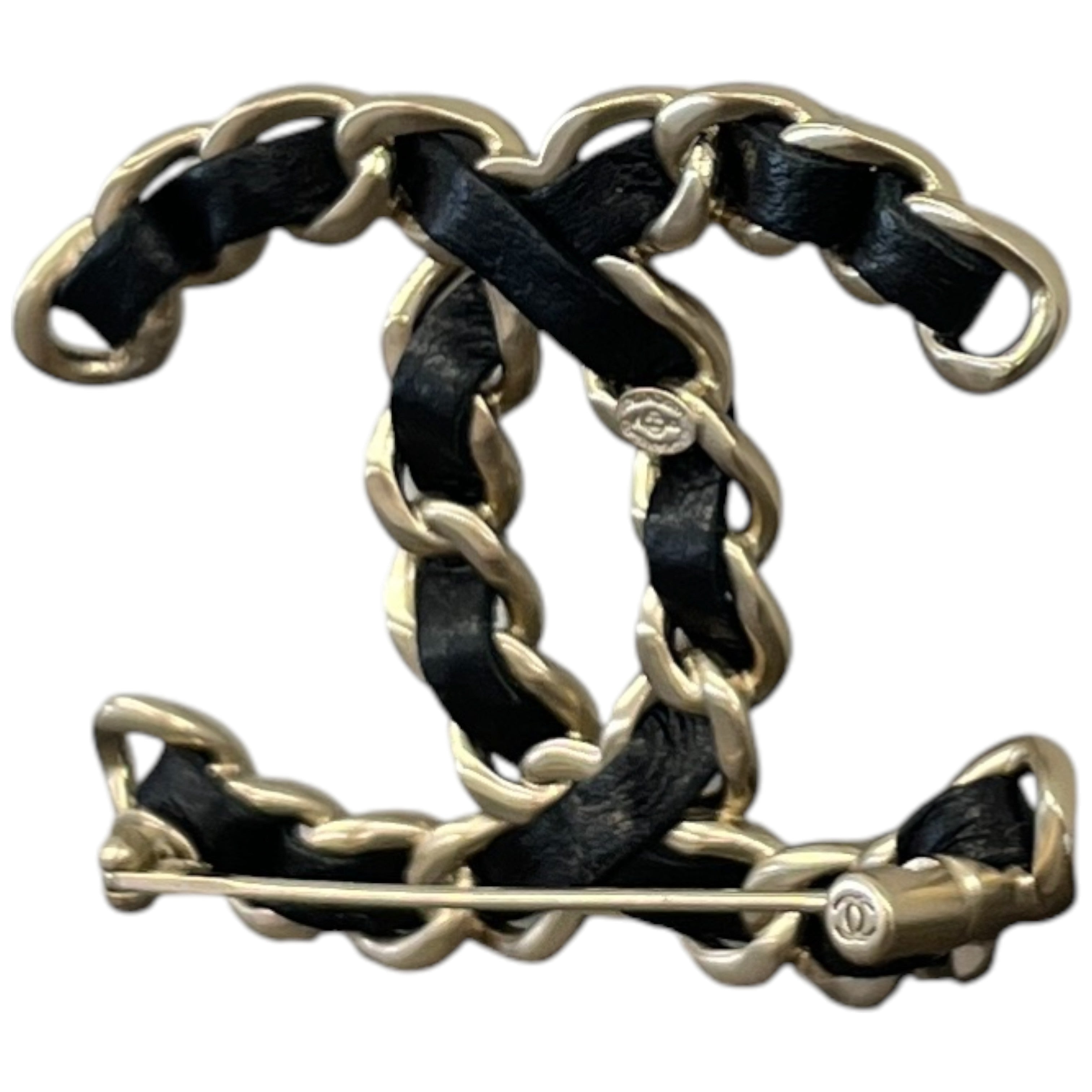 Women's Cc Brooch Black