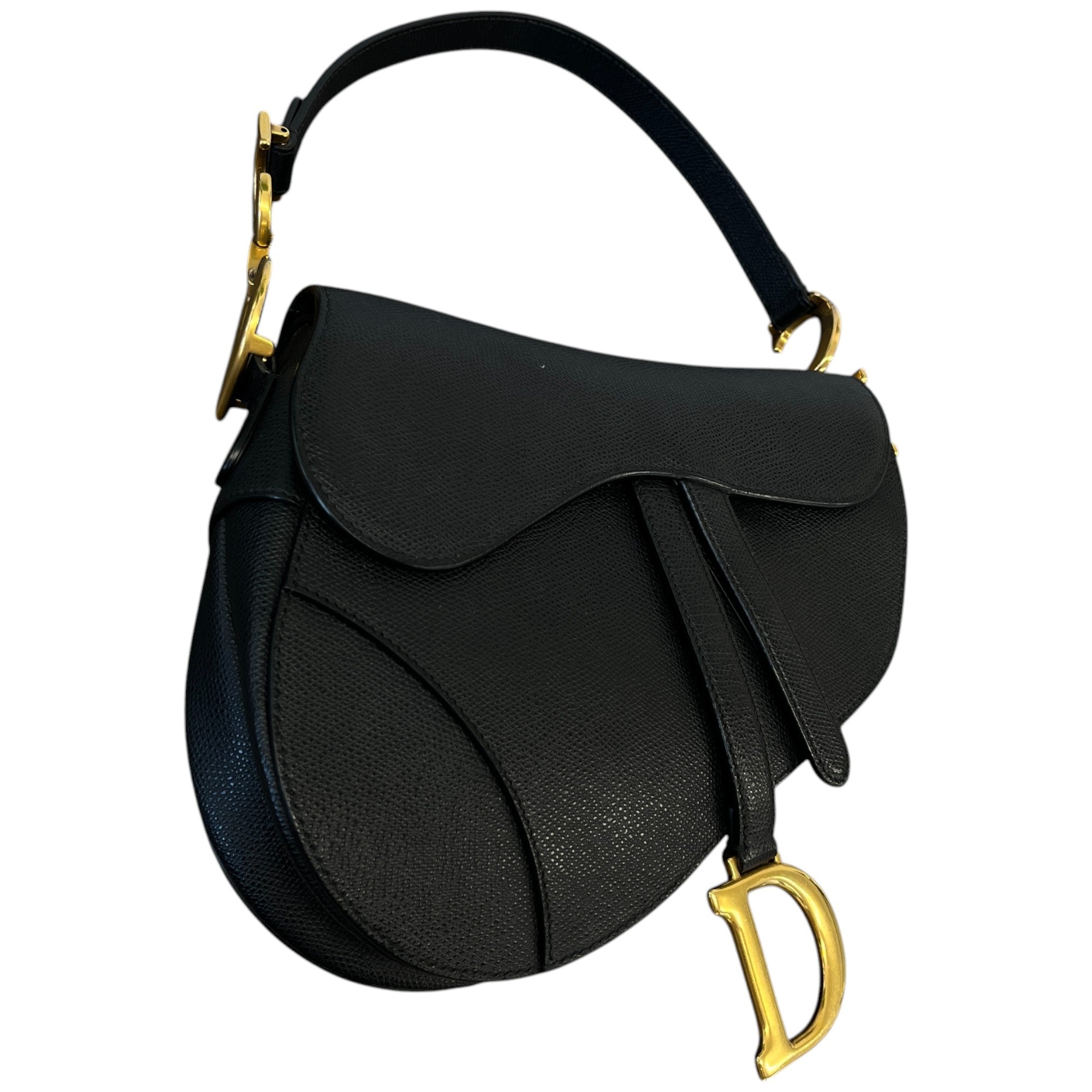 Women's Saddle Small + Strap Bag Black