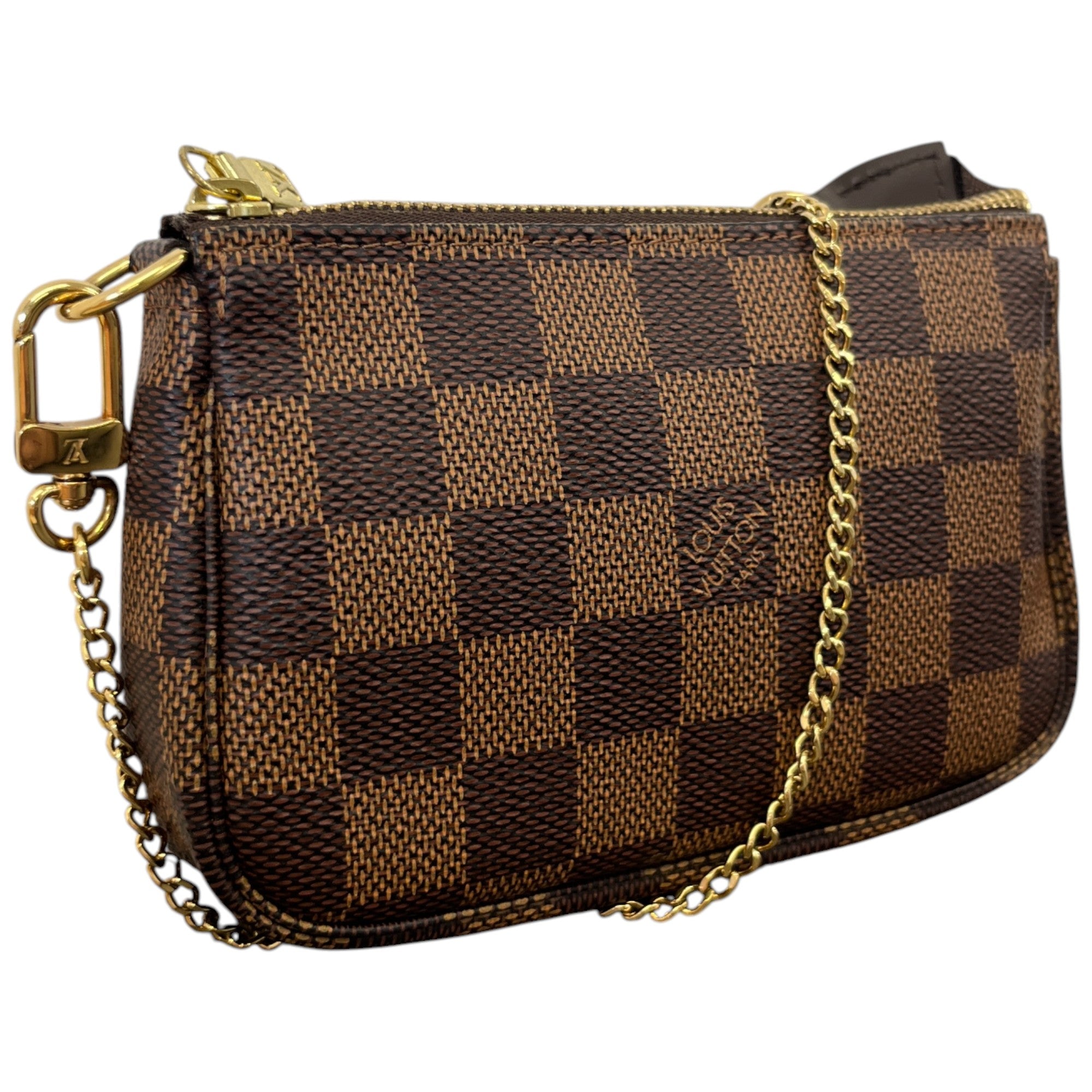 Women's Damier Ebene Mini Pochette Bag Brown